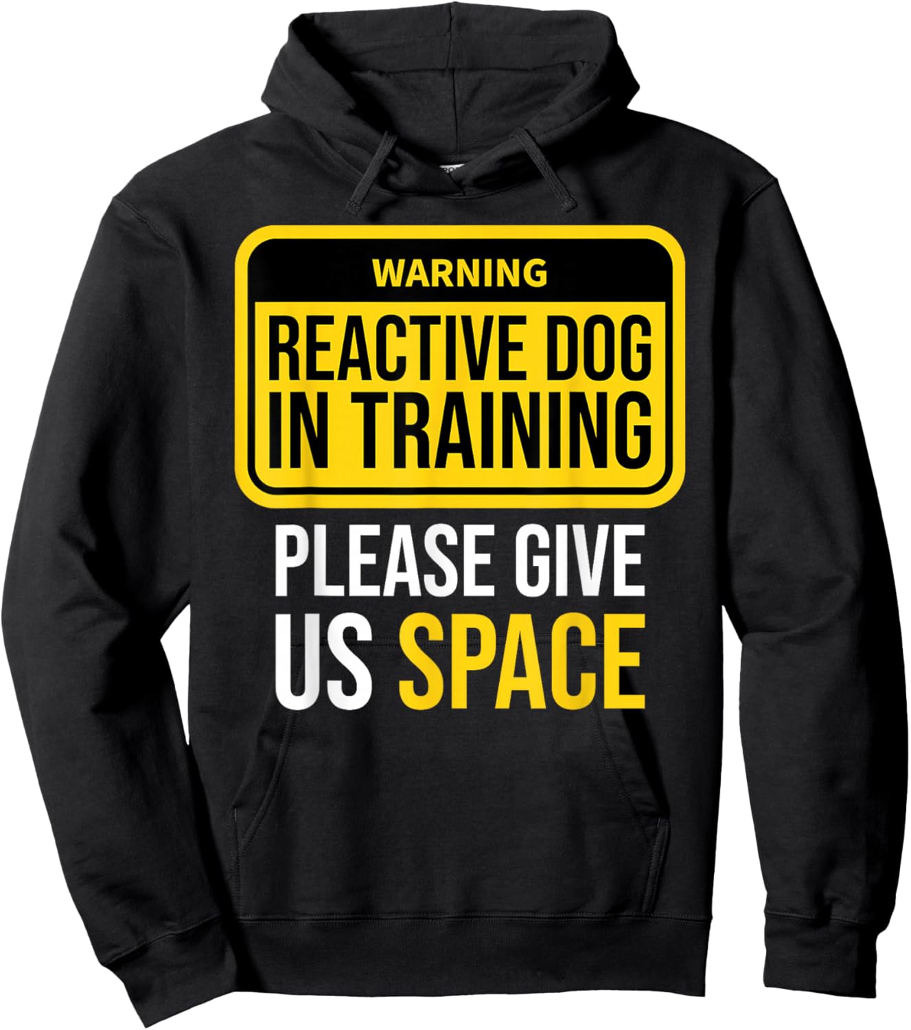 Reactive Dog In Training Trainer Dog Walking BOTH SIDES Hoodie - Hoodie | Black