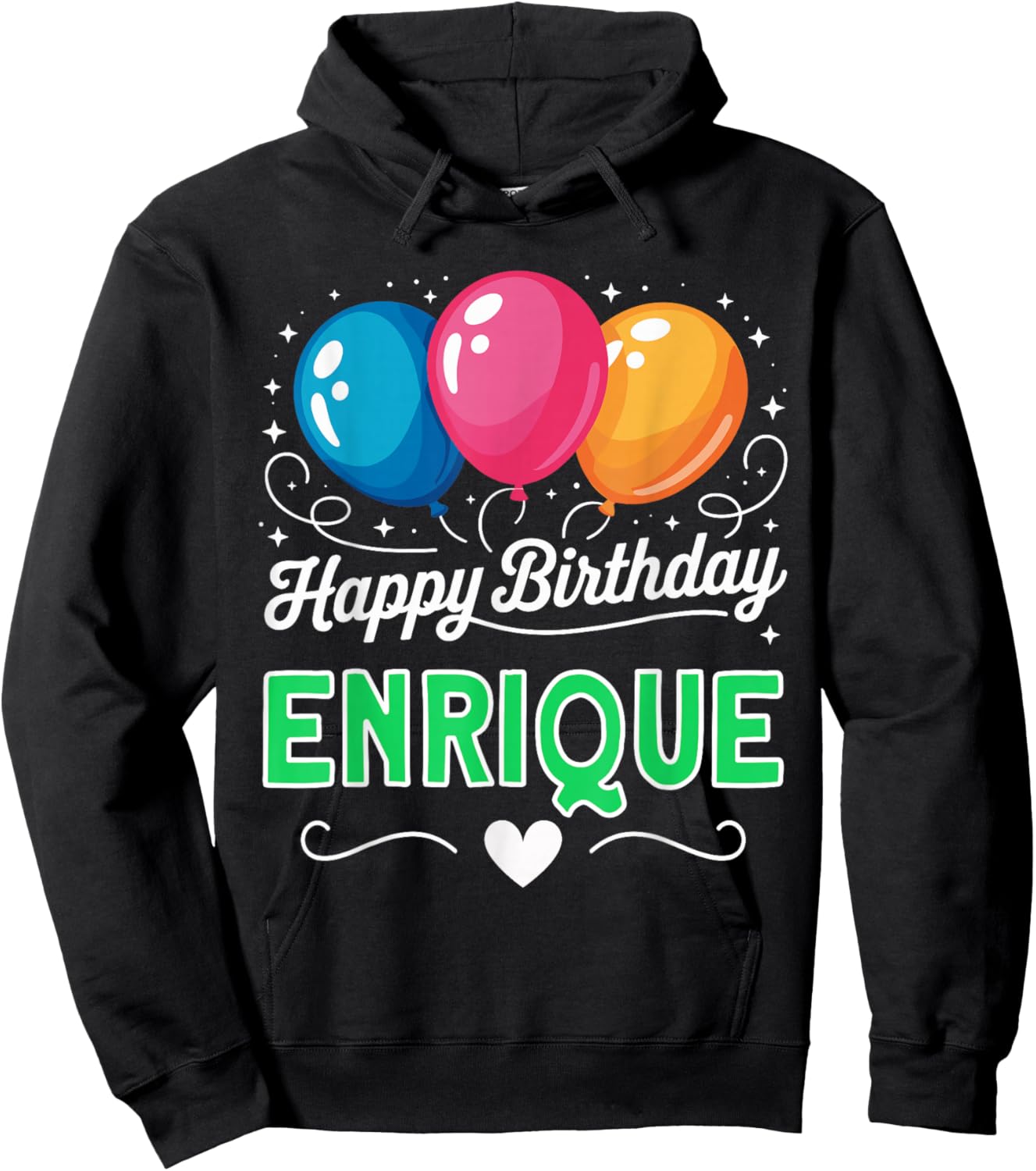 Happy Birthday Enrique Hoodie - Hoodie | Black