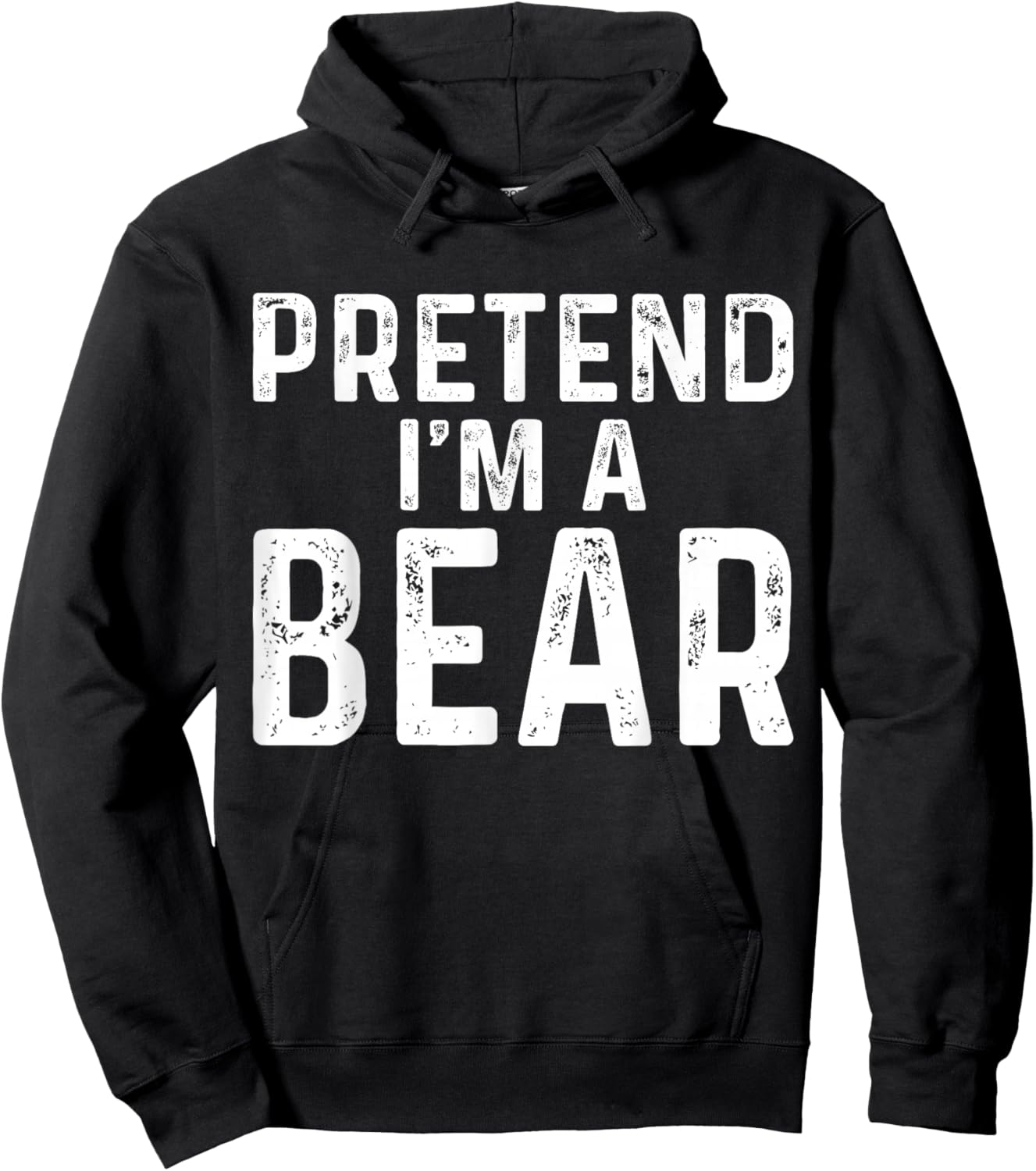 Pretend I'm A Bear Halloween Costume Hoodie - Hoodie | Black