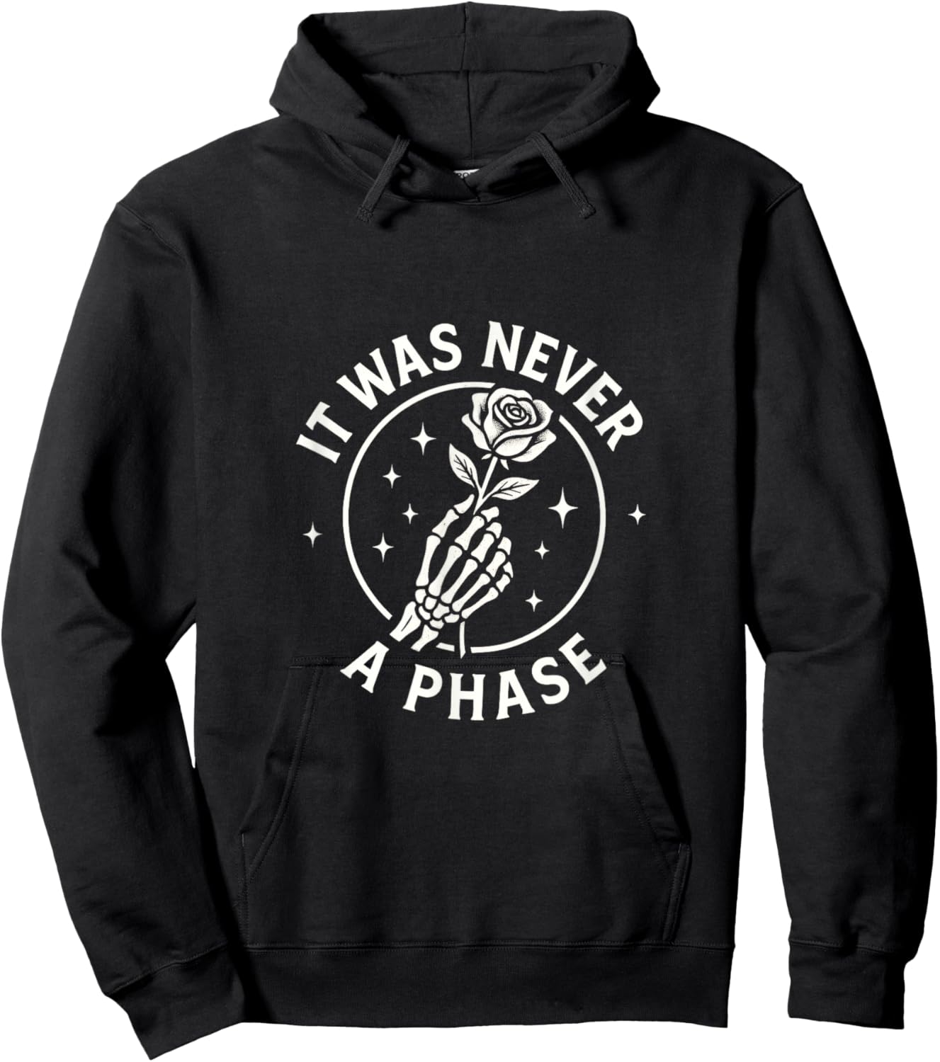 It was Never A Phase - Emo Scene Music Core Hoodie - Hoodie | Black