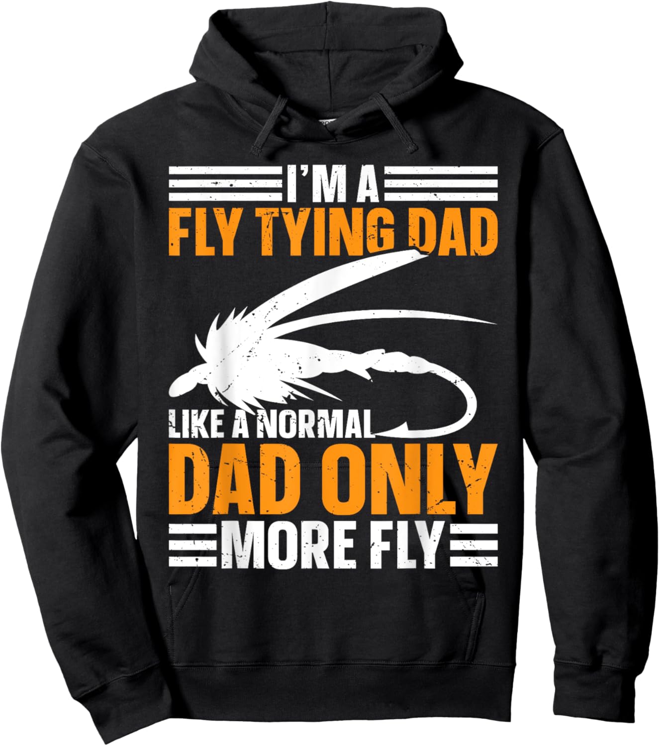 Fly Tying Dad Hoodie - Hoodie | Black