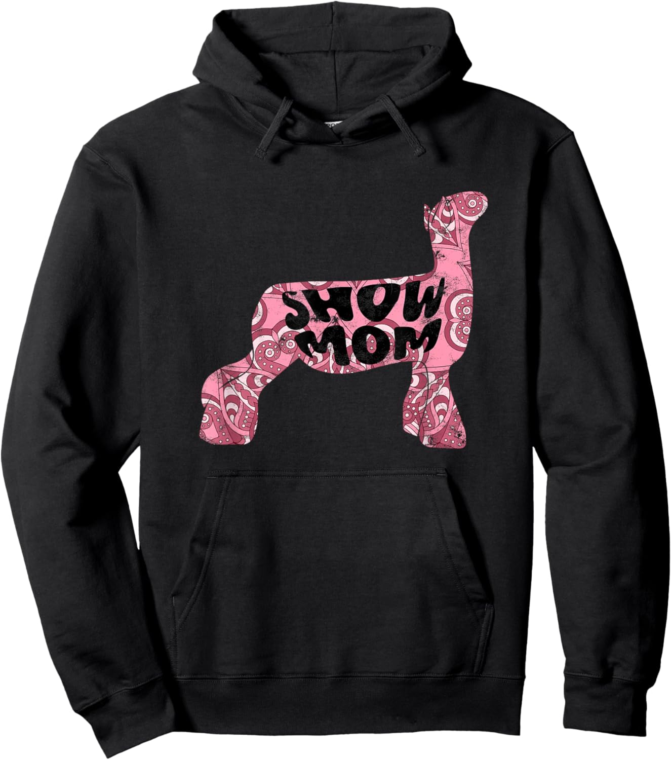 Lamb Show Lamb Show Mom Livestock Show Hoodie - Hoodie | Black