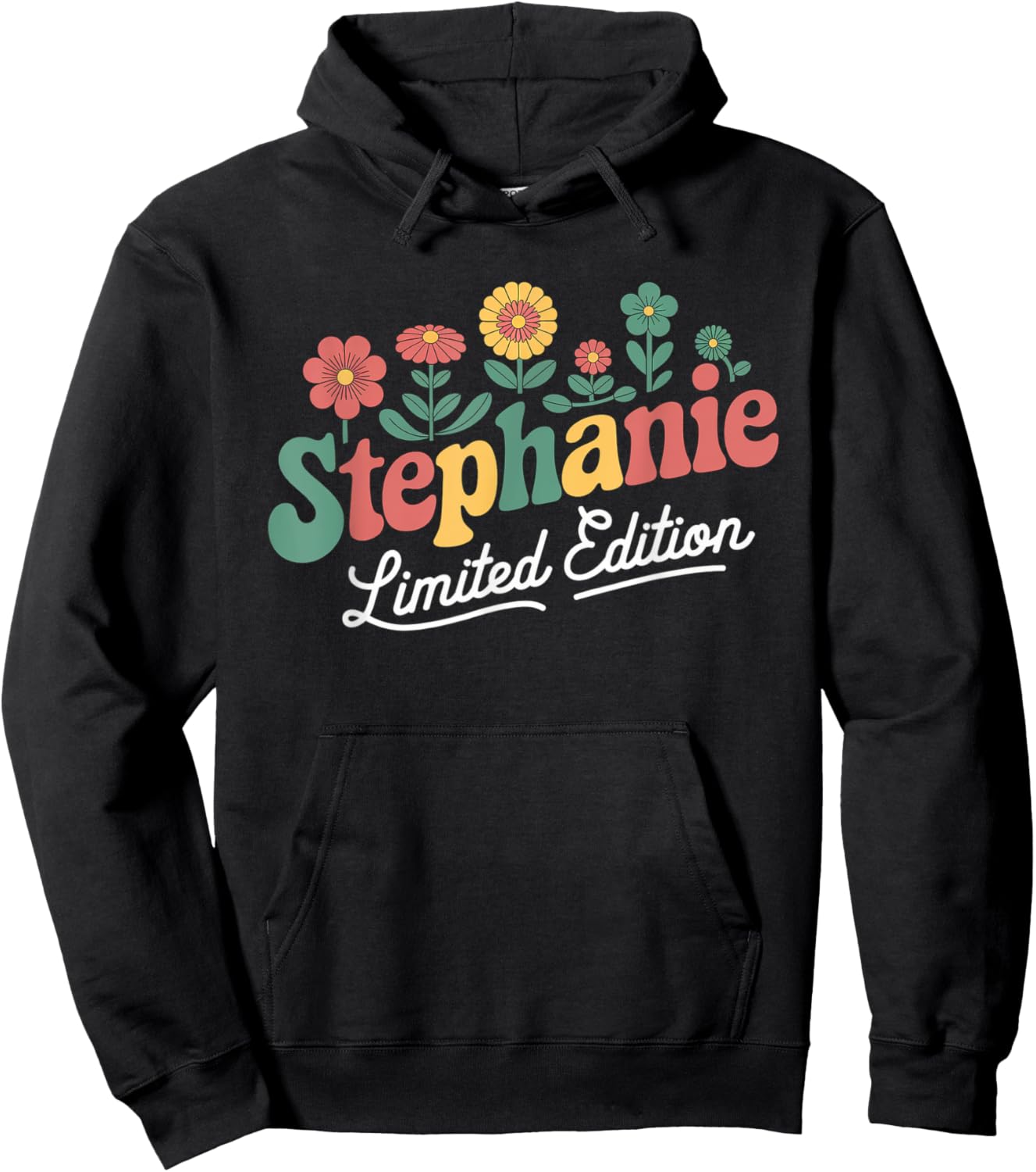 Stephanie Limited Edition Vintage Custom Name Wife Grandma Hoodie - Hoodie | Black