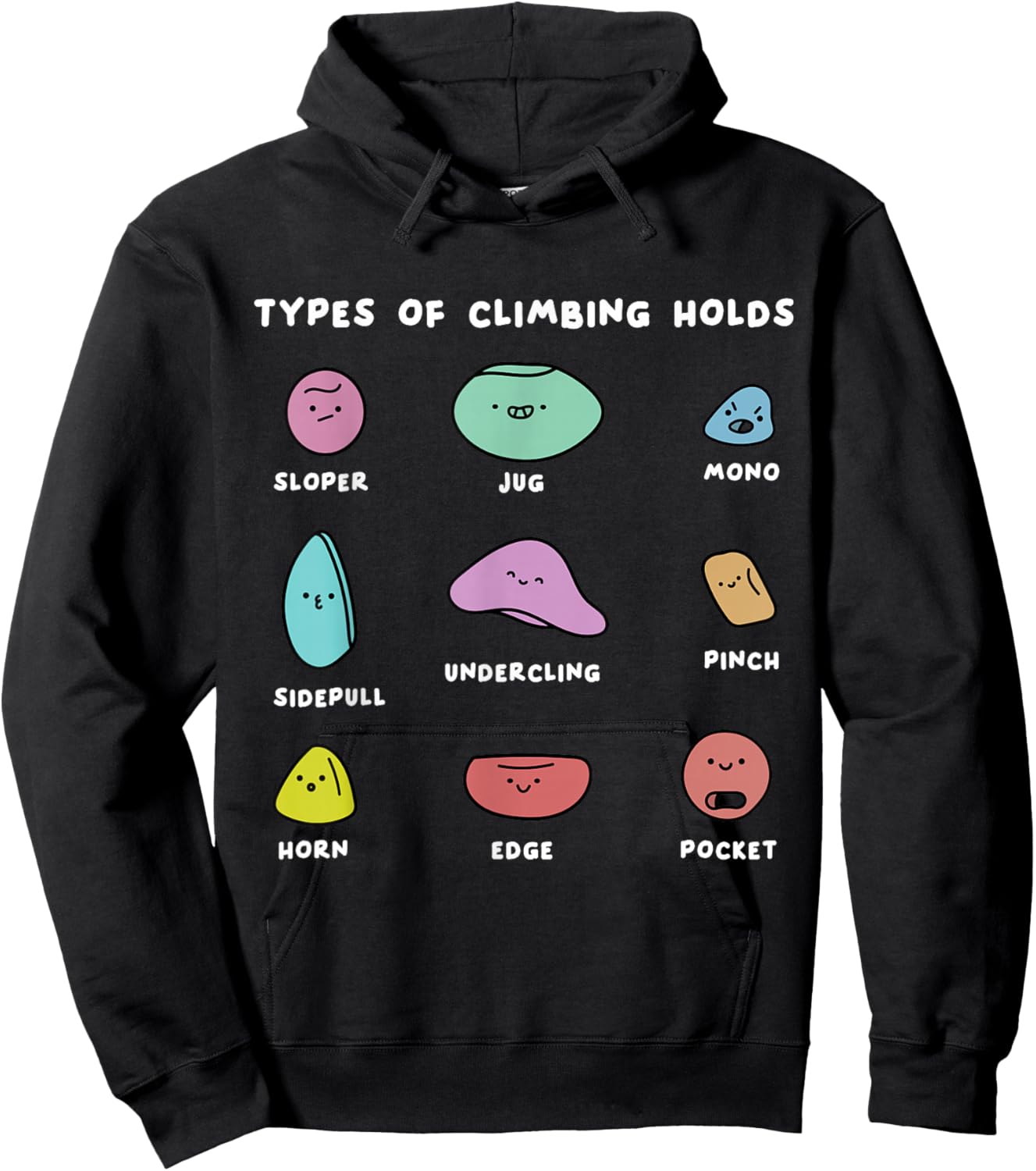 Funny Bouldering Boulderer Indoor Rock Wall Climber Climbing Hoodie - Hoodie | Black