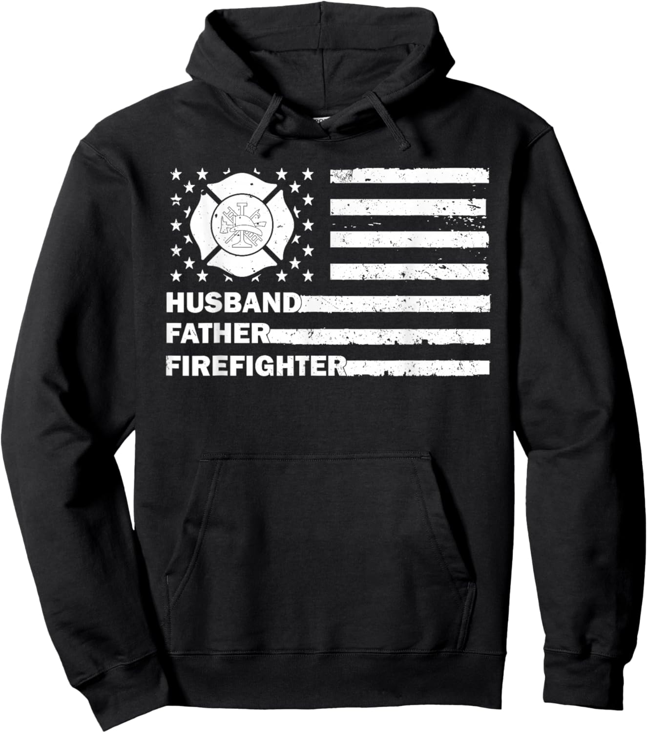 Firefighter Art For Husband Men Dad Firefighting Firefighter Hoodie - Hoodie | Black