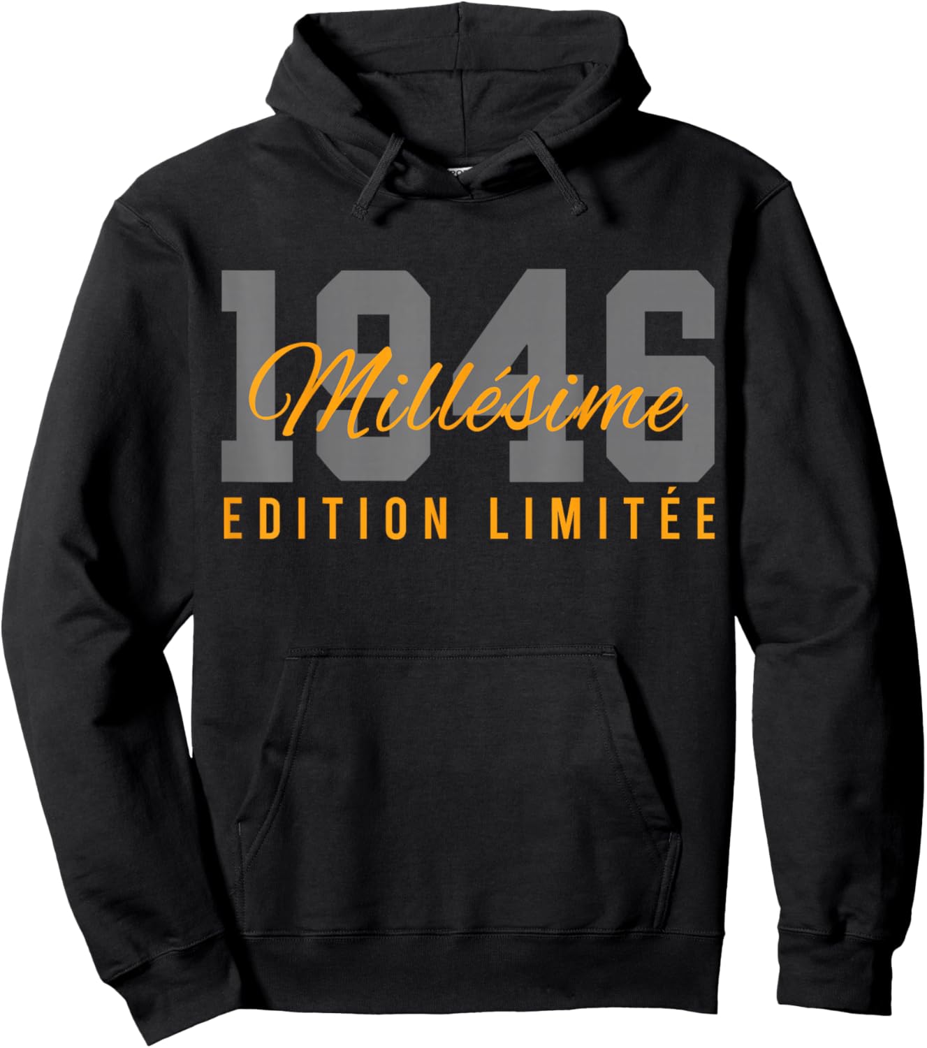 Birthday 80 Years Vintage 46 Gift Vintage 1946 Hoodie - Hoodie | Black
