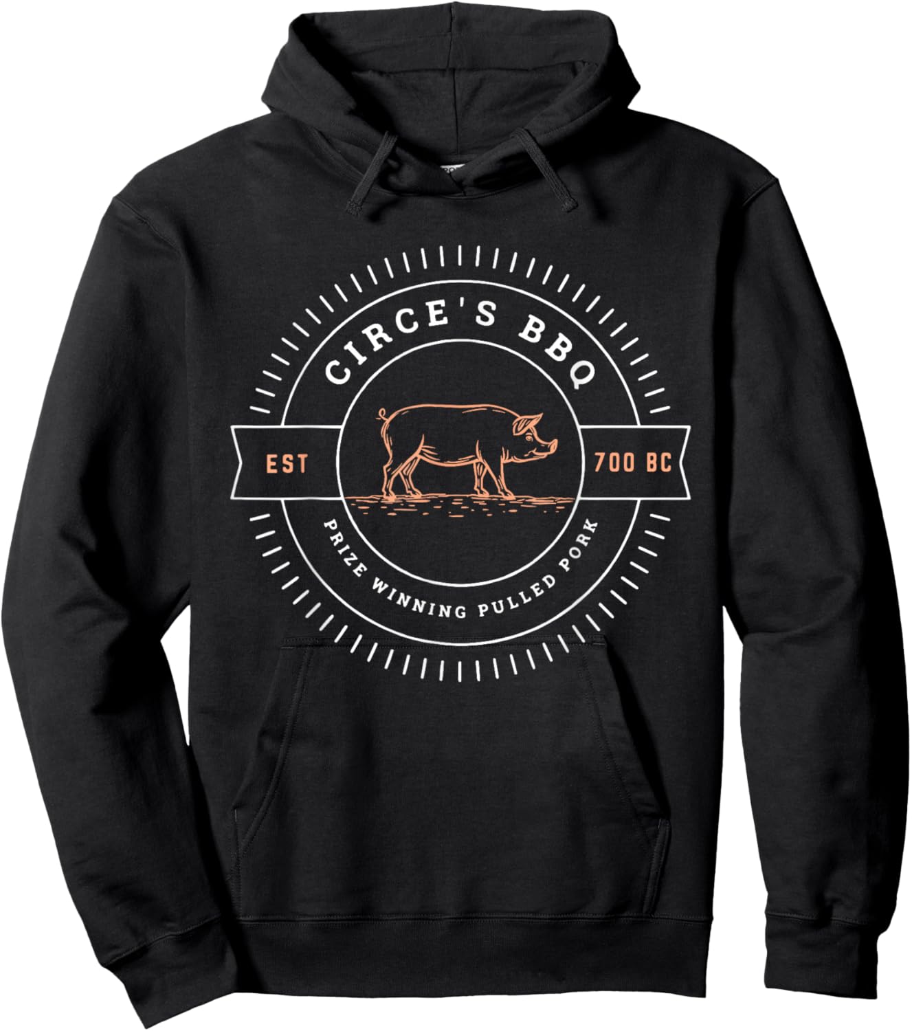 Circe's BBQ Funny Greek Mythology Hoodie - Hoodie | Black