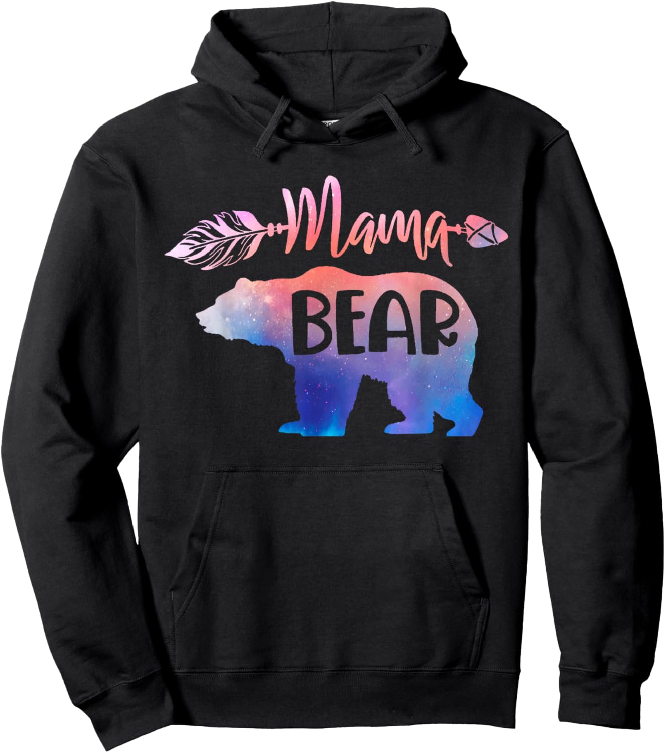 Funny Mama Bear Family Matching Kid Men Women Gifts Hoodie - Hoodie | Black