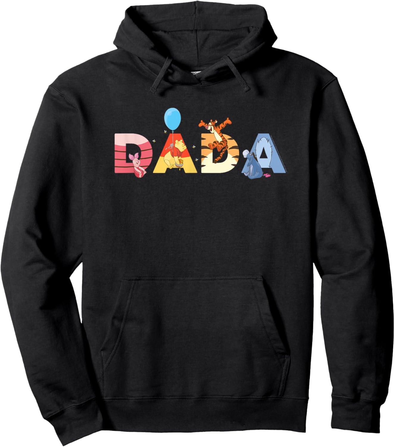 Disney Winnie The Pooh & Friends Dada Family Disney Trip Hoodie - Hoodie | Black