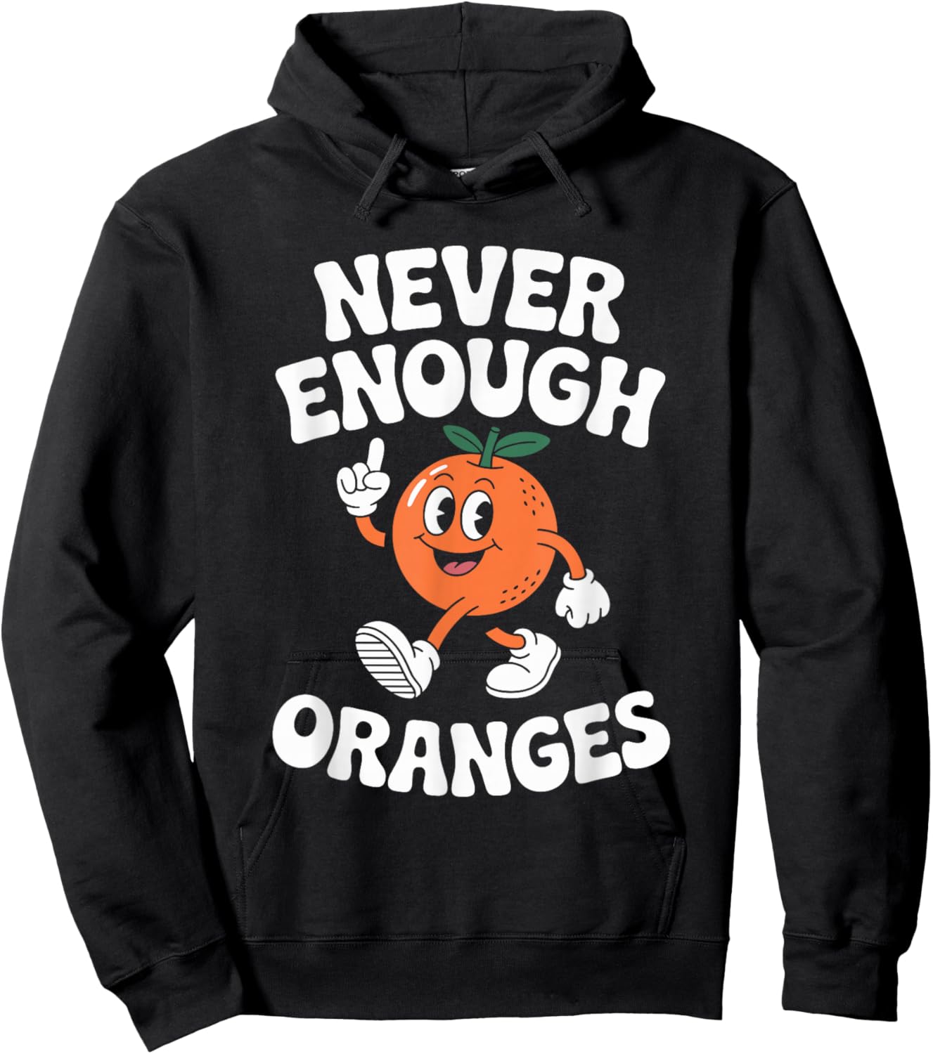Funny Orange or Oranges Retro Hoodie - Hoodie | Black
