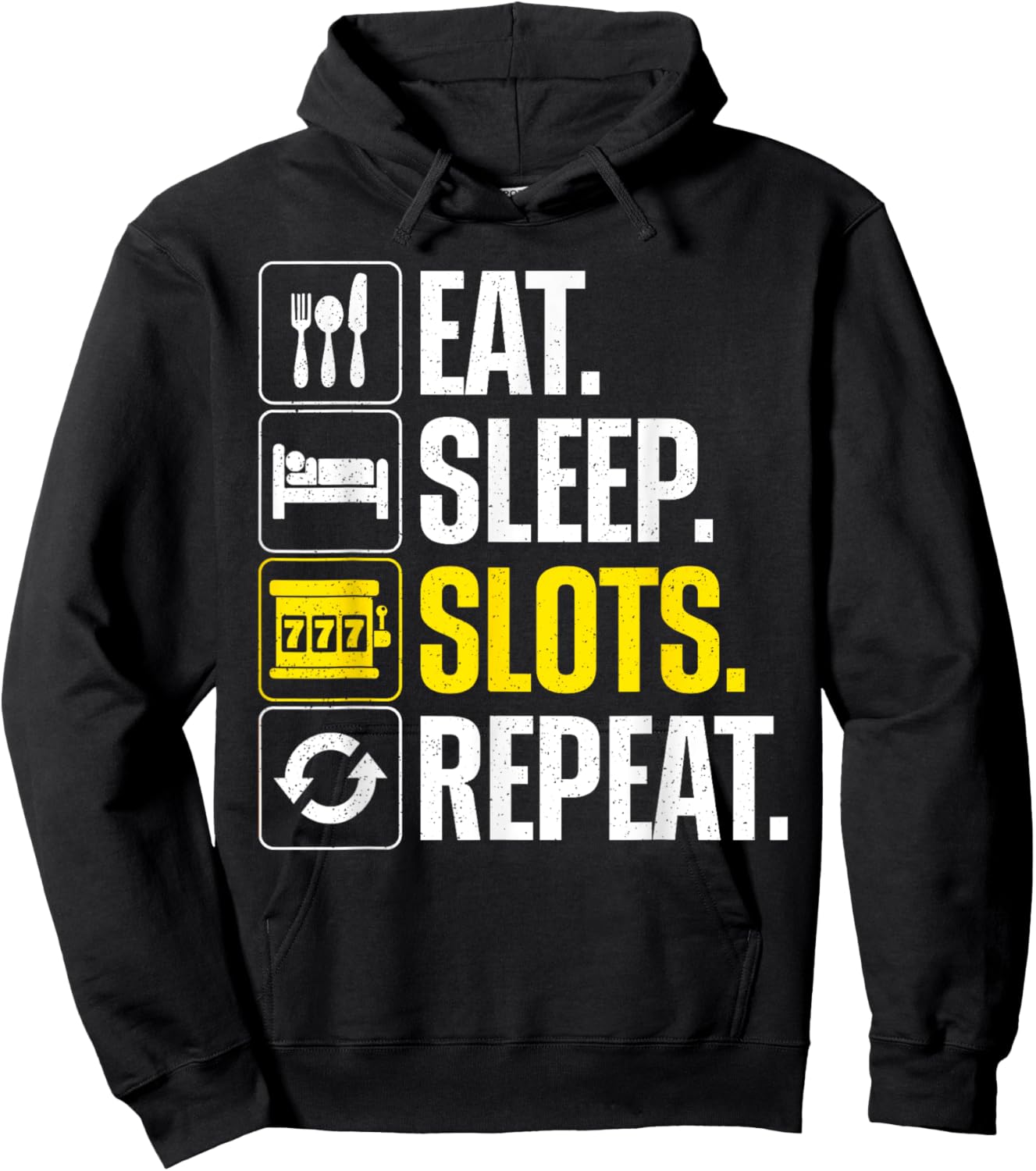 Slot Machine Art Women Gambling Casino Slot Machine Hoodie - Hoodie | Black