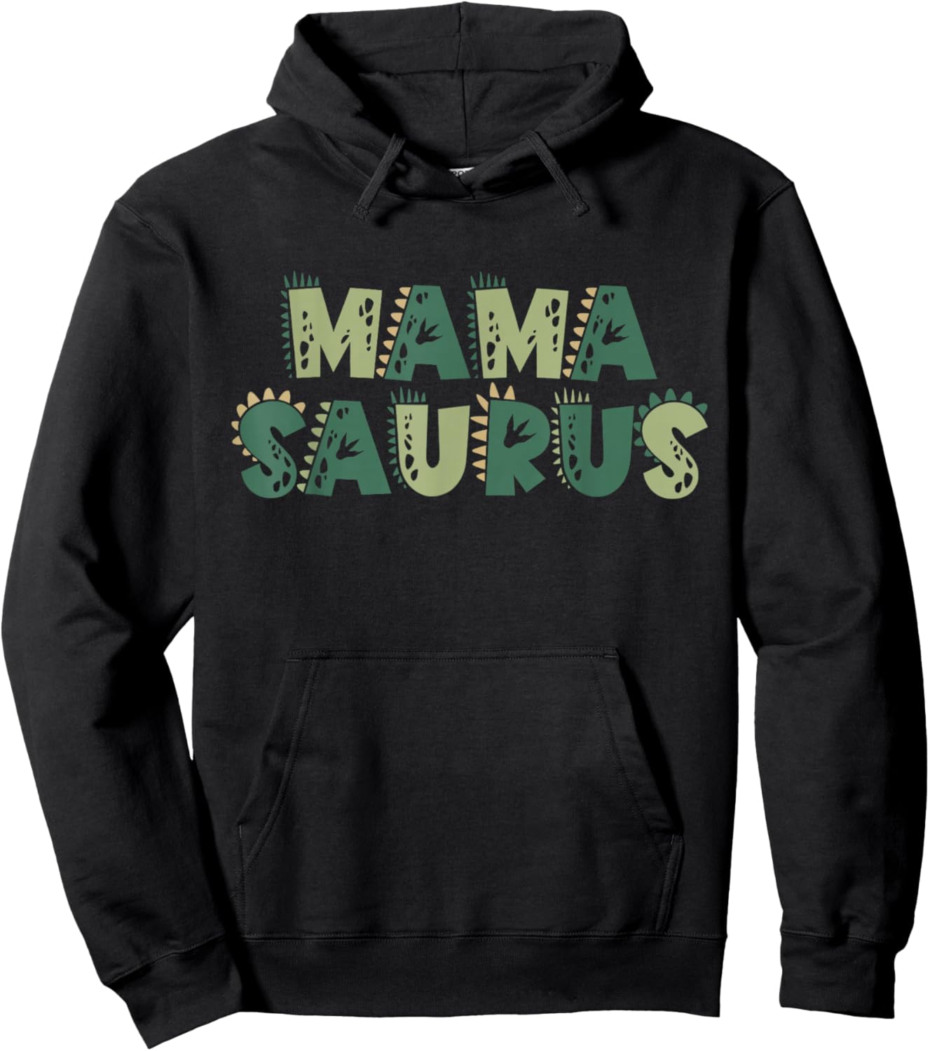 Mama Saurus Matching Family Birthday Dinosaur Men Women Kids Hoodie - Hoodie | Black