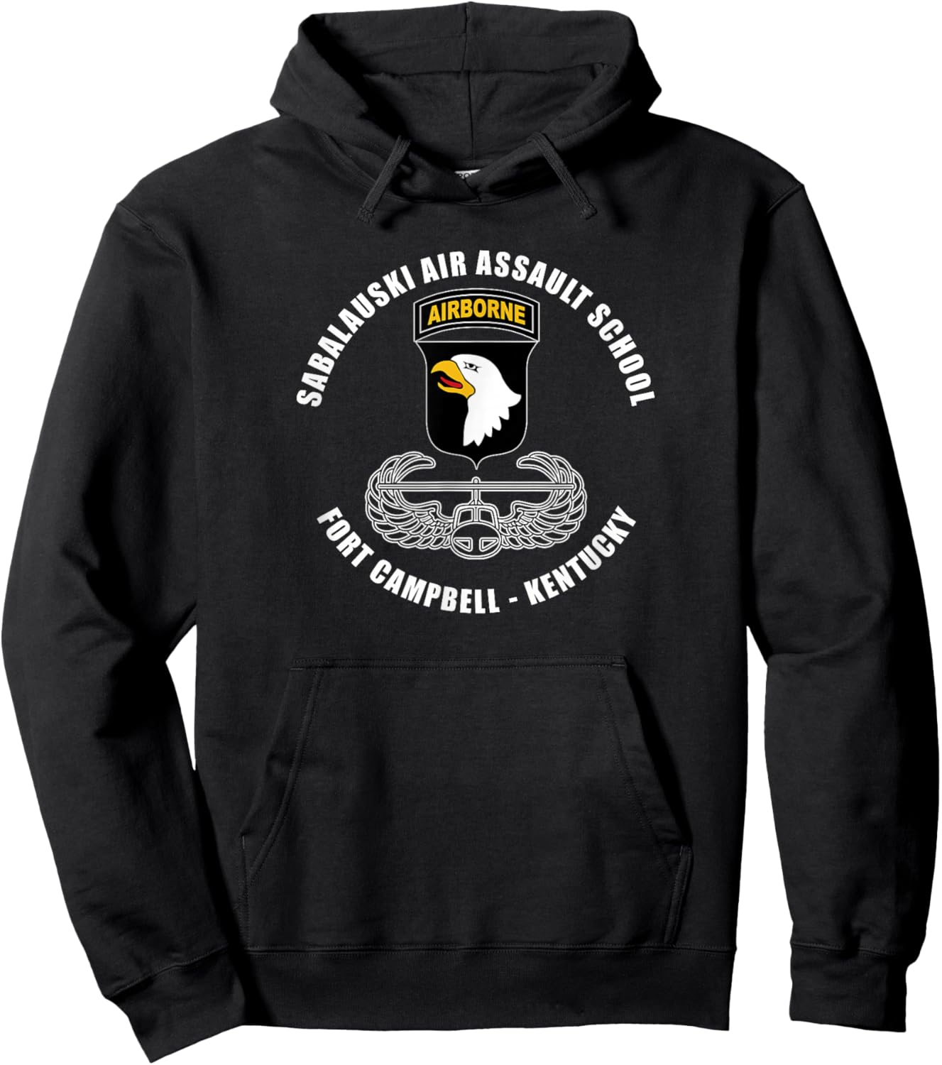Sabalauski Air Assault School Fort Campbell Kentucky Veteran Hoodie - Hoodie | Black