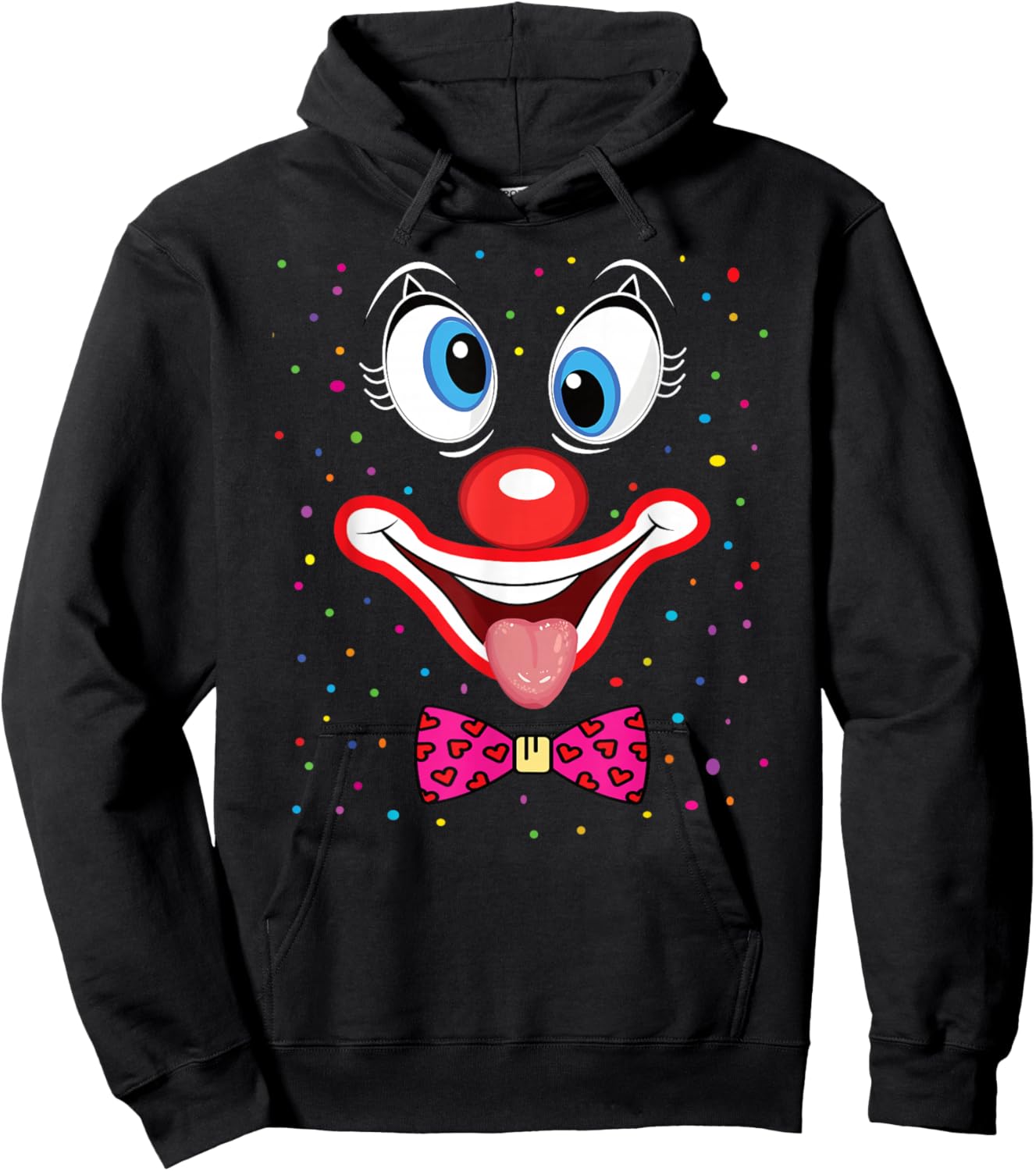 Clown Carnival Costume Carnival Clown Costume Hoodie - Hoodie | Black