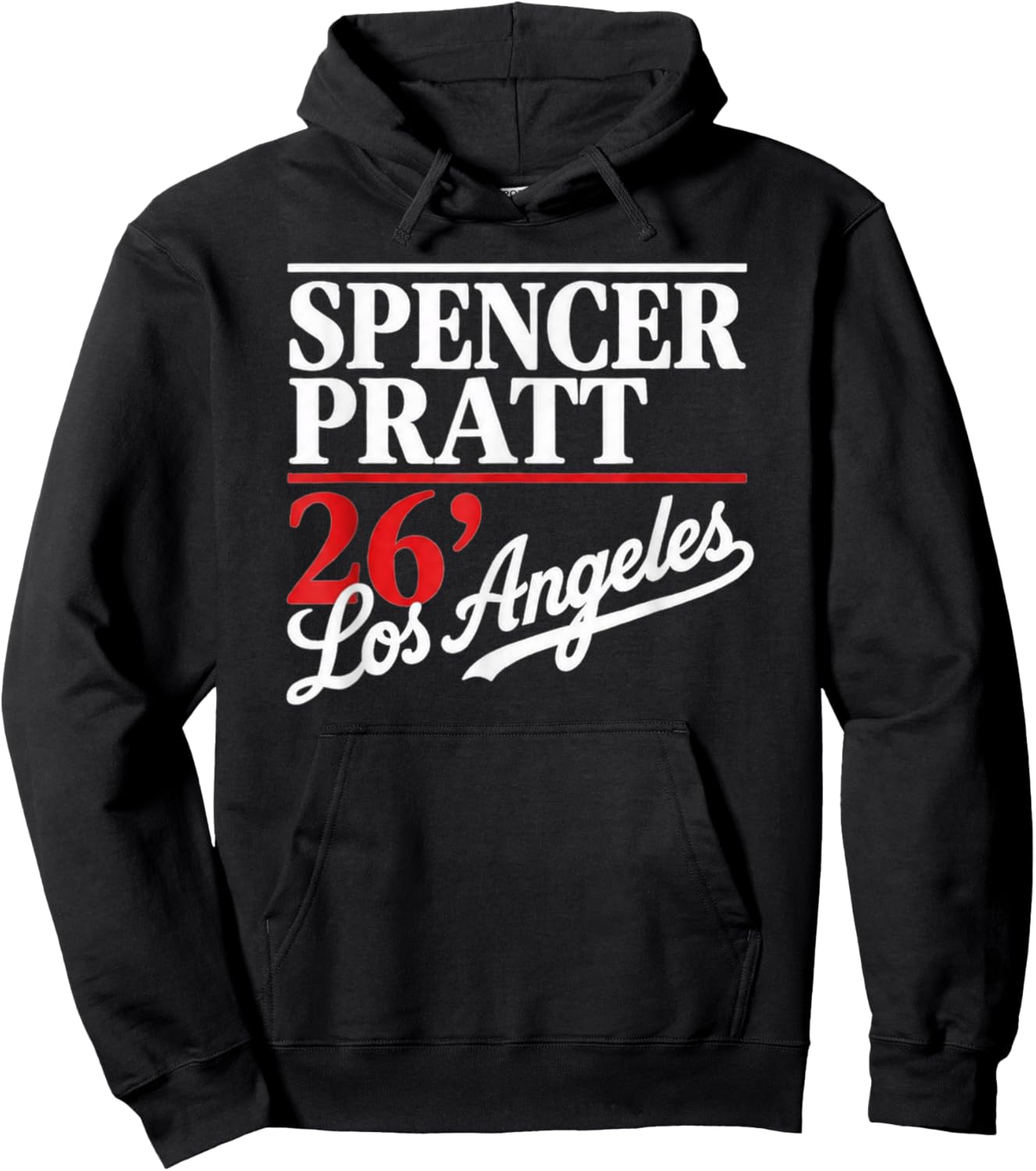 Spencer Pratt for LA Mayor California Vibes Design Hoodie - Hoodie | Black