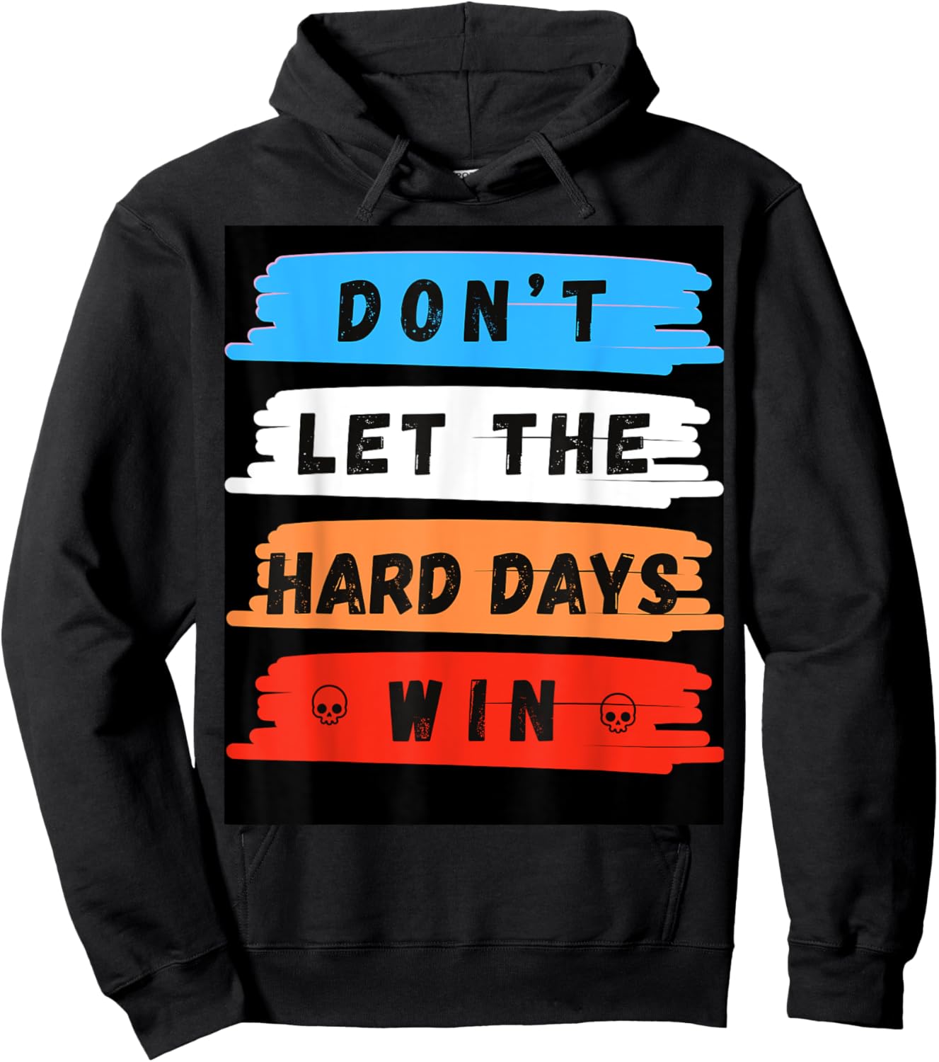 Rise & Thrive Inspirational Quotes and Positive Mindset Art Hoodie - Hoodie | Black