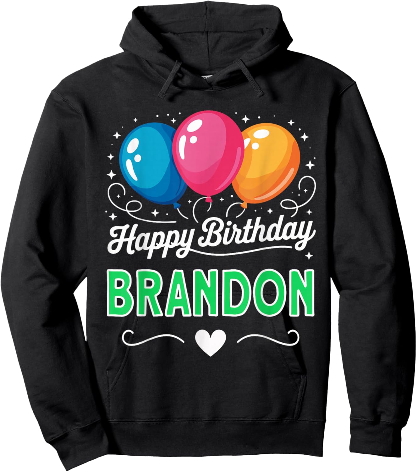 Happy Birthday Brandon Hoodie - Hoodie | Black