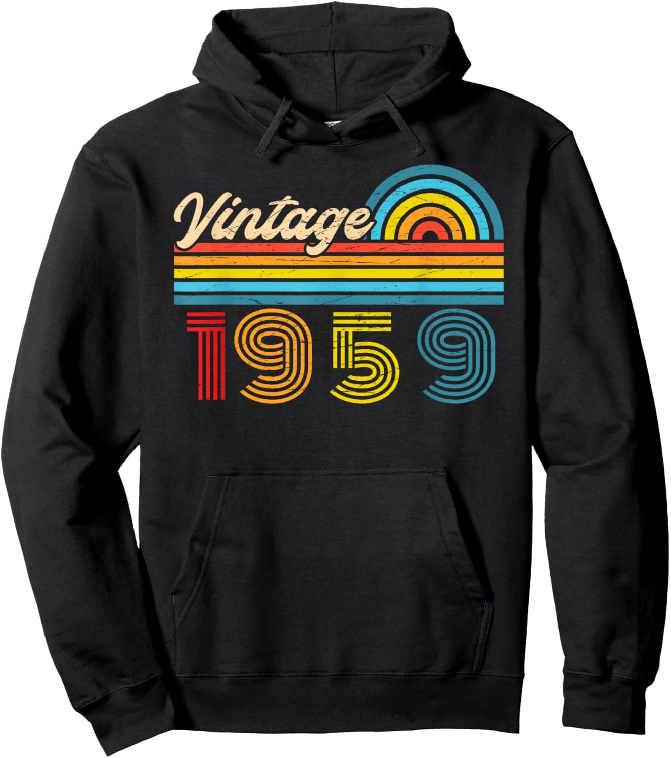 Original 1959 Vintage Anniversaire 67 Ans pour Hommes Femmes Hoodie - Hoodie | Black
