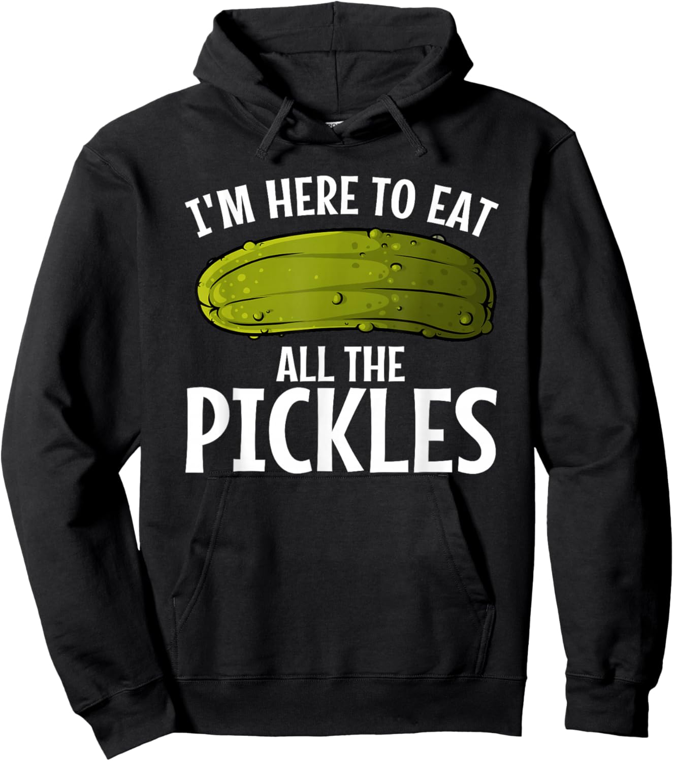 Best Pickle Design Women Kids Cucumber Pickle Lover Hoodie - Hoodie | Black