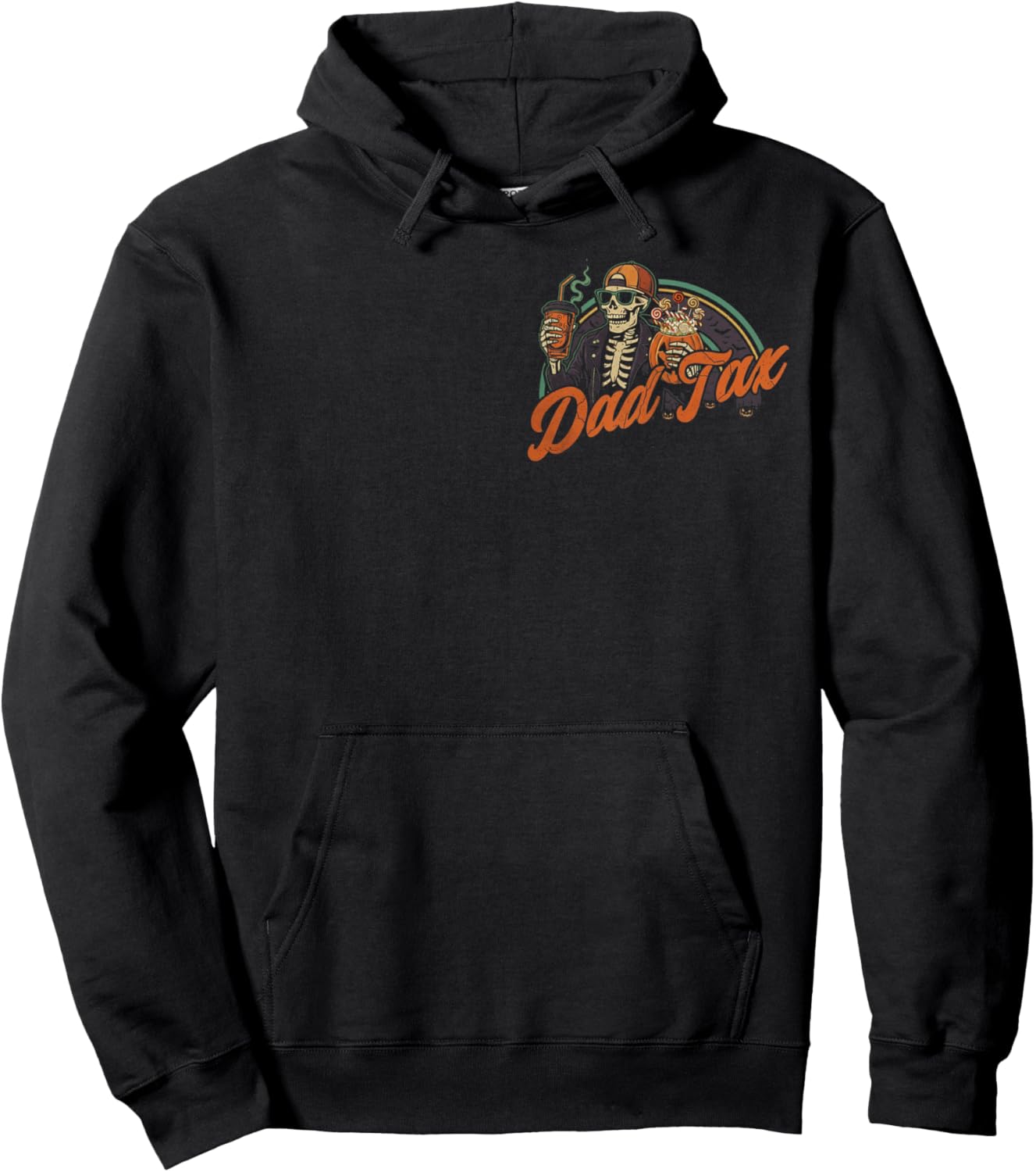 (Front and Back) Dad Tax Making Sure It's Not Poison Spooky Hoodie - Hoodie | Black