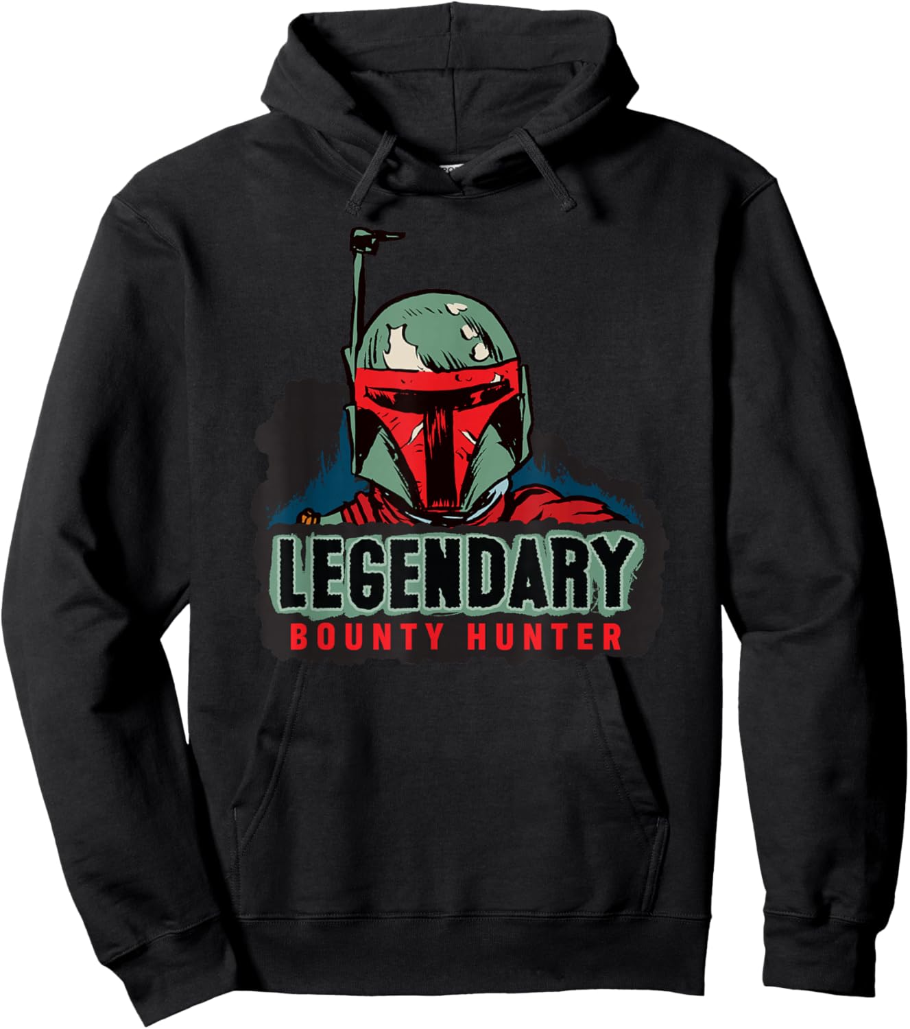 Star Wars Legendary Bounty Hunter Mandalorian Boba Fett Hoodie - Hoodie | Black