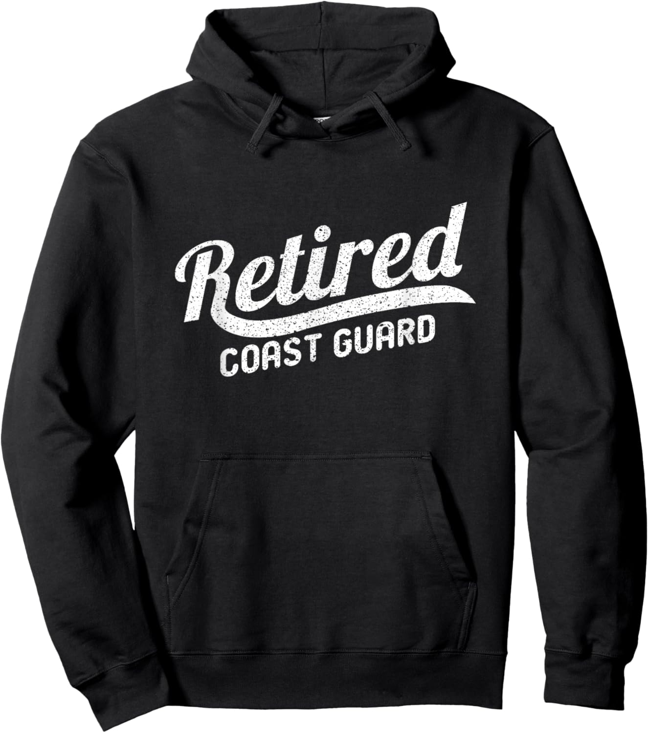 Classic Retirement Retro Retired Coast Guard Hoodie - Hoodie | Black
