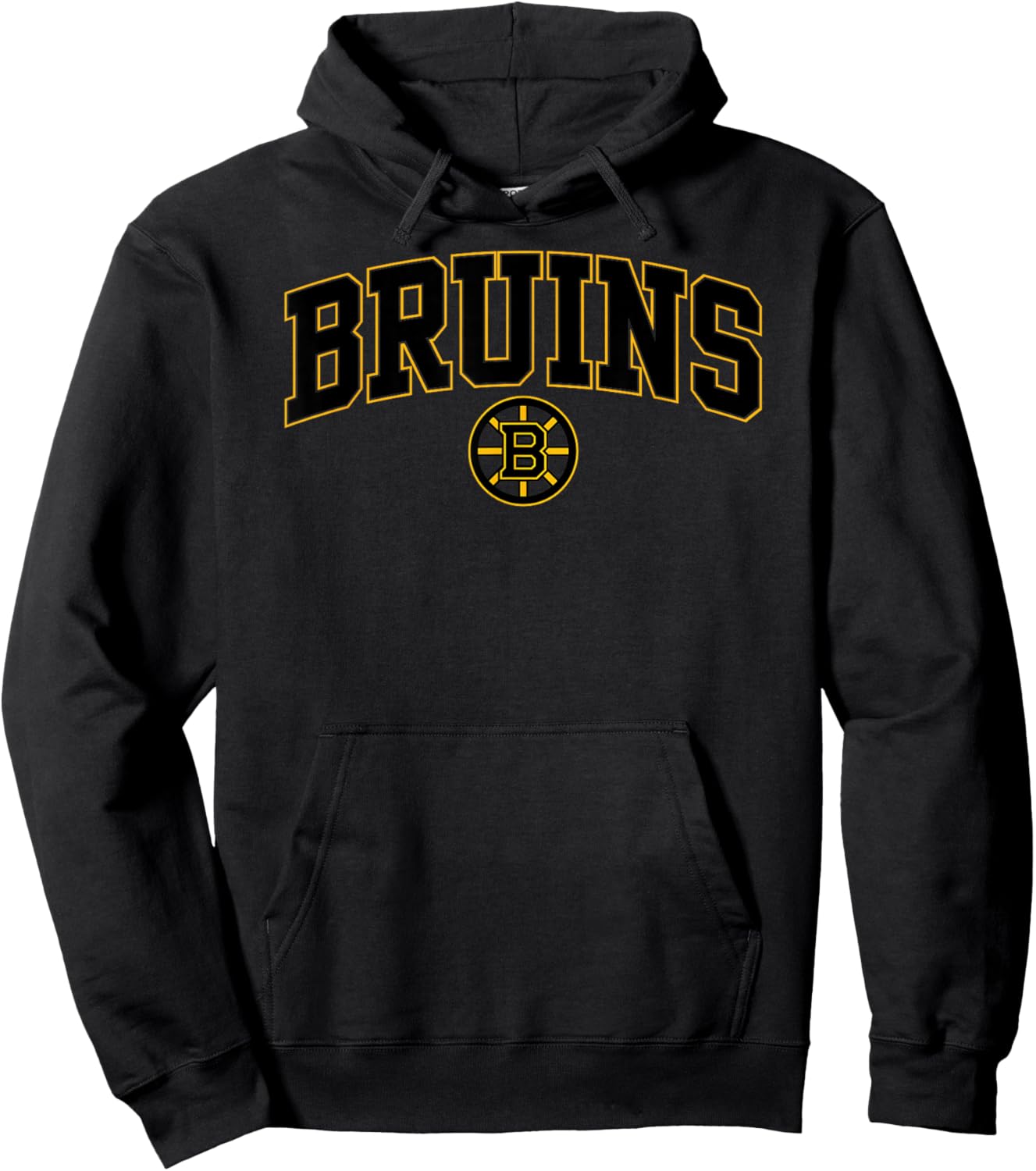 Boston Bruins Arch Over White Officially Licensed Hoodie - Hoodie | Black