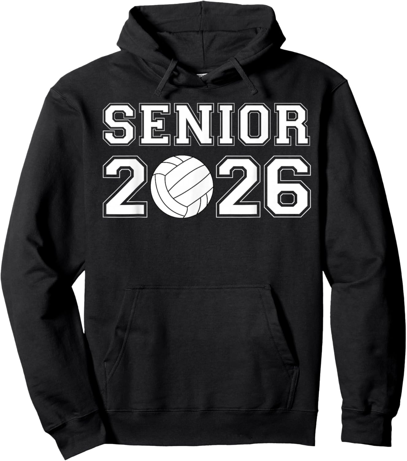 Class Of 2026 Senior Volleyball Men Boys Hoodie - Hoodie | Black