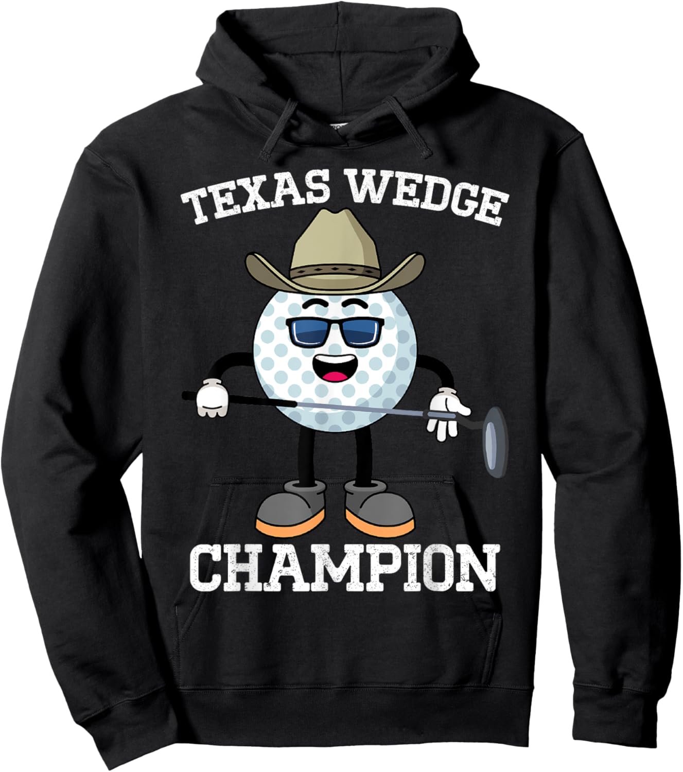 Golf Putter Texas Wedge Golf Club Texas Cowboy Country Club Hoodie - Hoodie | Black