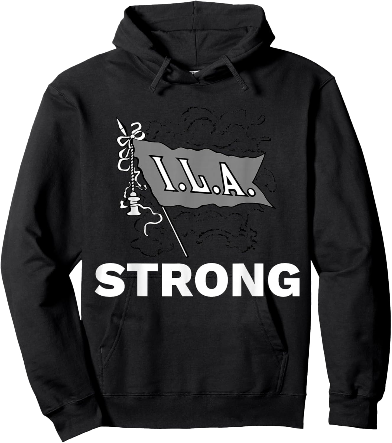 ILA Longshoremen Union Strike Port Workers Union Hoodie - Hoodie | Black