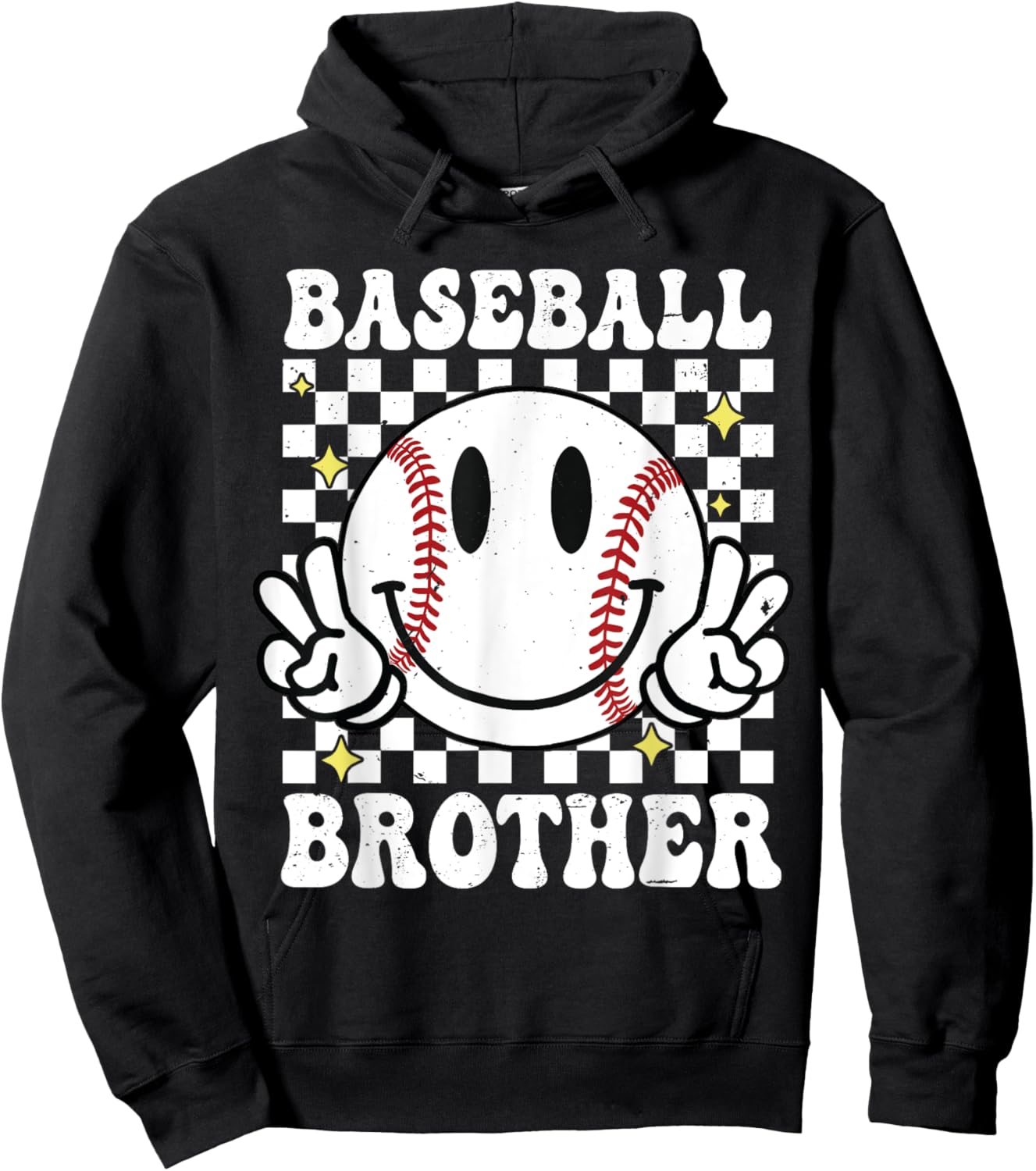 Baseball Brother - Baseball Game Day Big Bro Matching Family Hoodie - Hoodie | Black