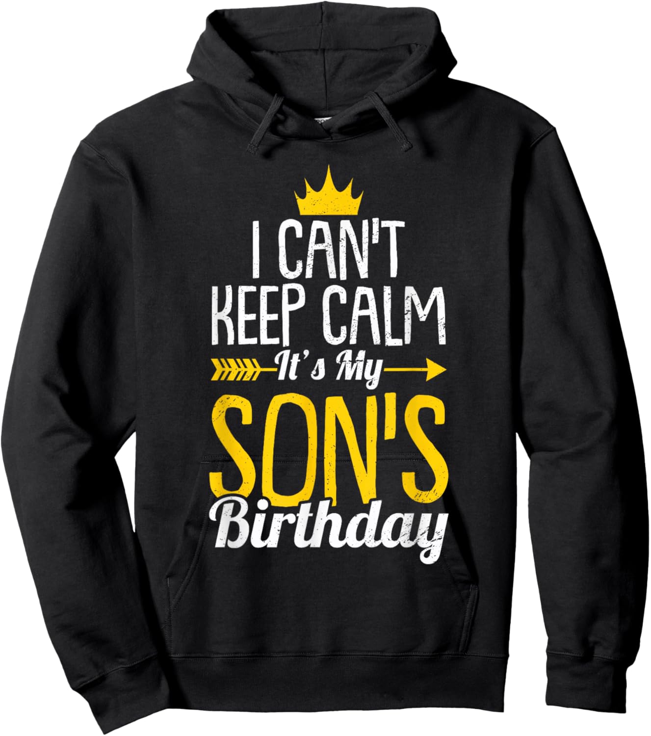 I Cant Keep Calm Its My Sons Birthday Kindergeburtstag Sohn Hoodie - Hoodie | Black
