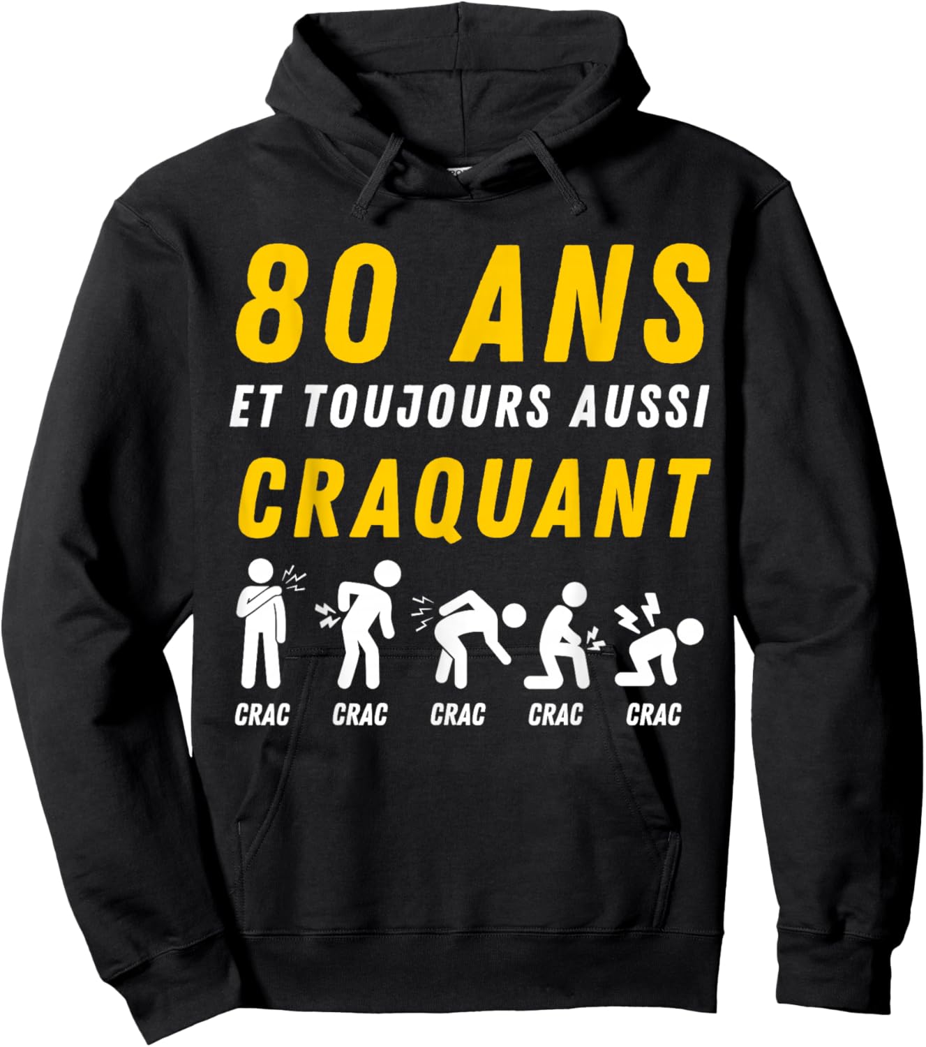 Gift Humour 80th Anniv 1946 Birthday 80 Years Man Hoodie - Hoodie | Black