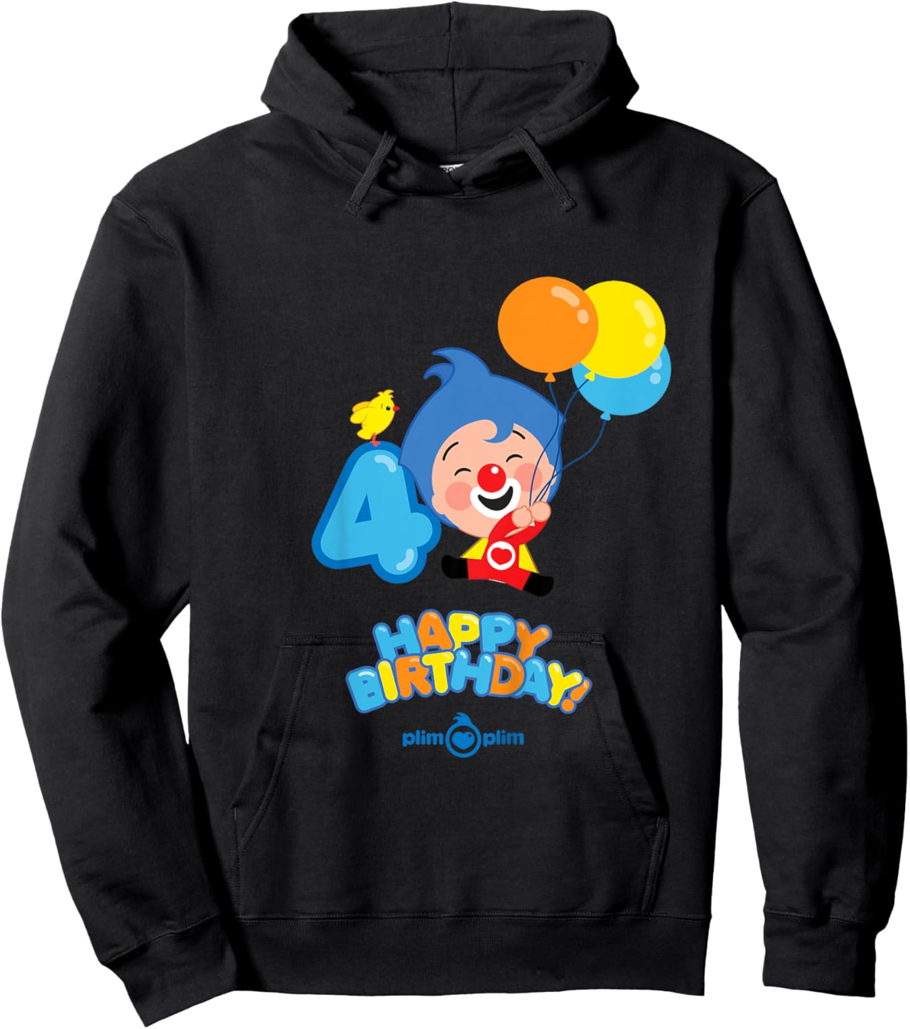 Kids Plim Plim The Kindness Hero - Happy Birthday Hoodie - Hoodie | Black