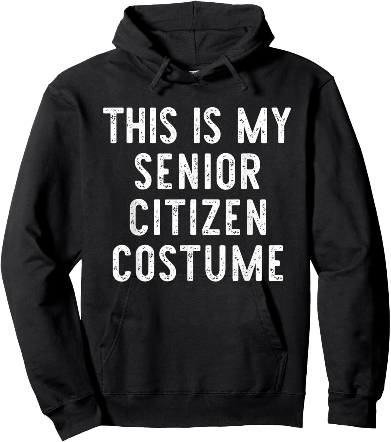 This is My Senior Citizen Costume Halloween Simple Kid Adult Hoodie - Hoodie | Black