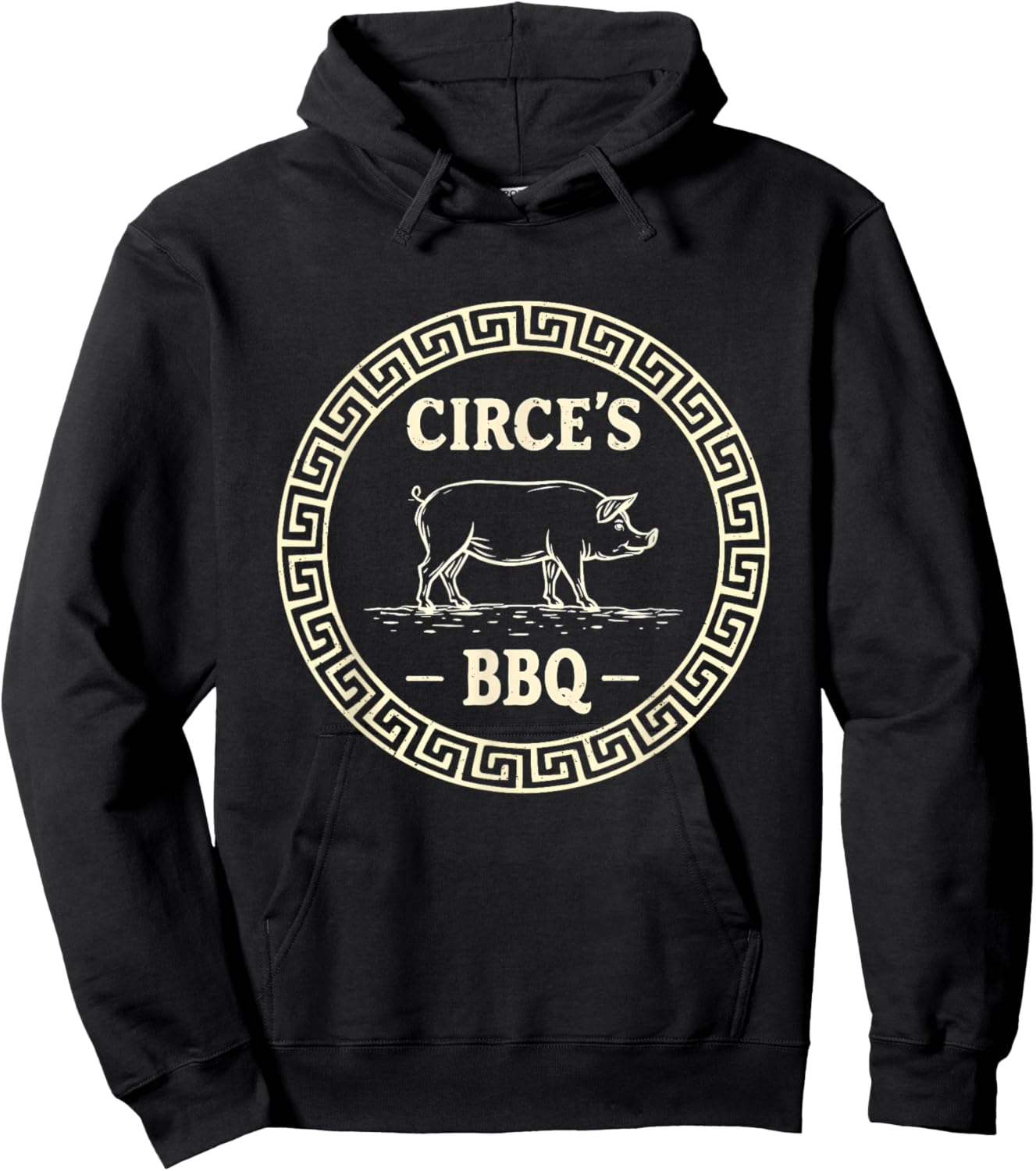 Funny Greek Mythology Circe's BBQ Odyssey Hoodie - Hoodie | Black