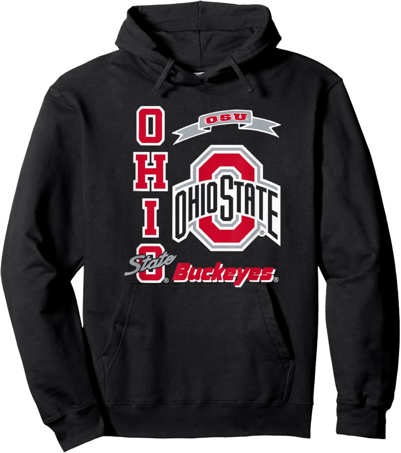 Ohio State Buckeyes Classic Black Officially Licensed Hoodie - Hoodie | Black