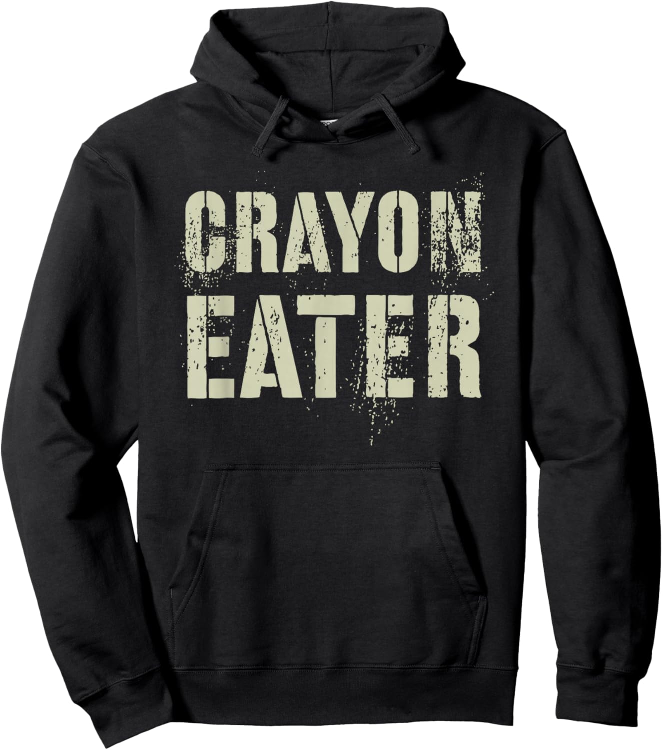 Funny Crayon Eater Proud Military Dad Officer Corp Joke Hoodie - Hoodie | Black