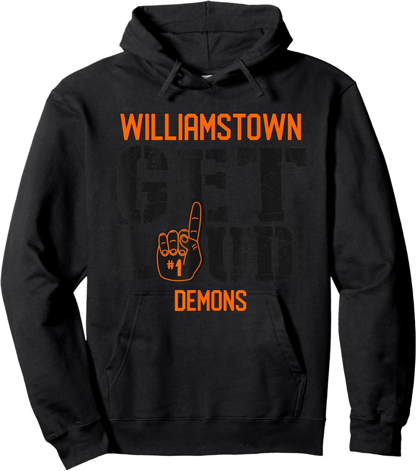 Williamstown High School GET LOUD Demons Hoodie - Hoodie | Black