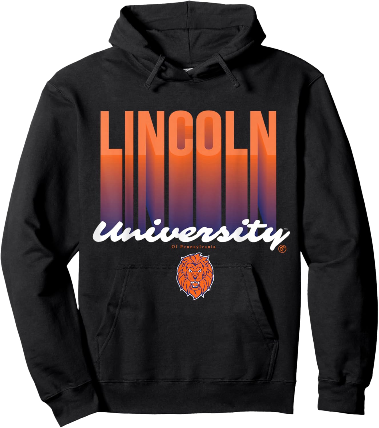 The Yard Essentials - Lincoln University PA - LU Fade HBCU Hoodie - Hoodie | Black