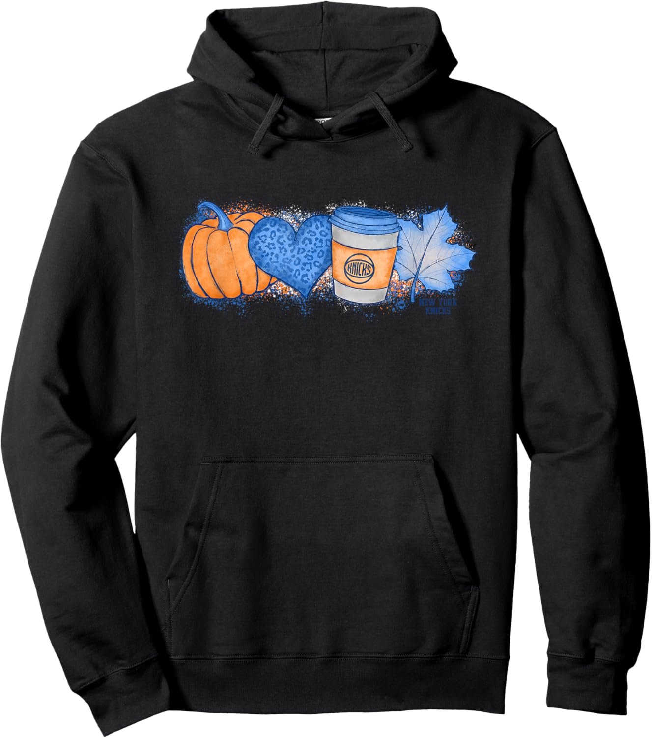 NBA New York Knicks Cozy Fall Painted Banner Hoodie - Hoodie | Black
