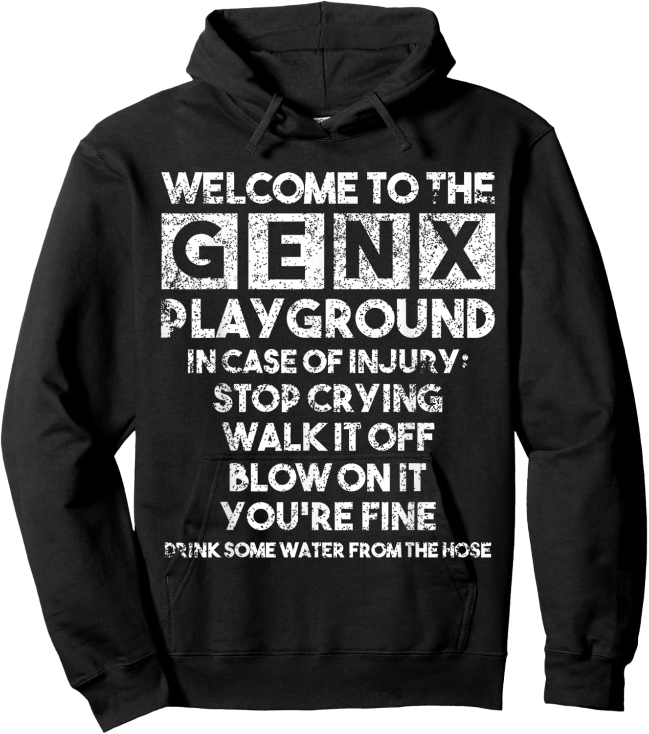 Welcome to the Gen X Playground Generation X 1980 Hoodie - Hoodie | Black