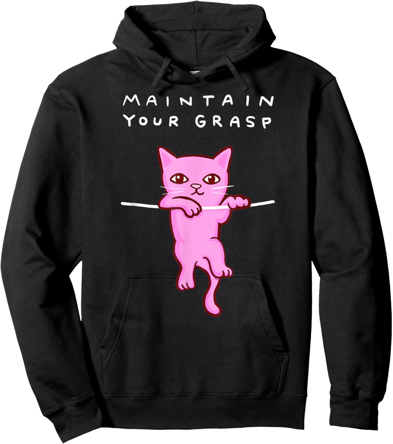 Threadless Nathan W. Pyle Maintain Your Grasp Graphic Hoodie - Hoodie | Black