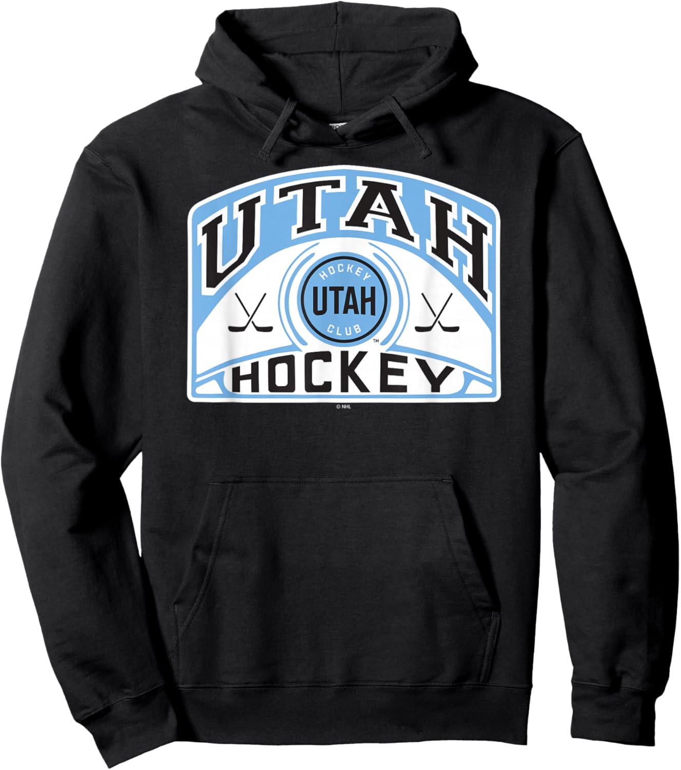 Utah Hockey Club Glide Dark Heather Officially Licensed Hoodie - Hoodie | Black