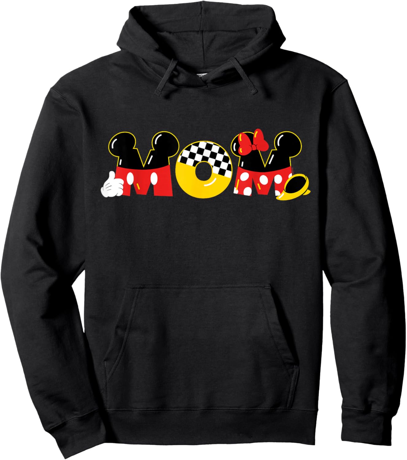 Disney Mickey Mouse & Minnie Mouse Mom Mother’s Day Birthday Hoodie - Hoodie | Black