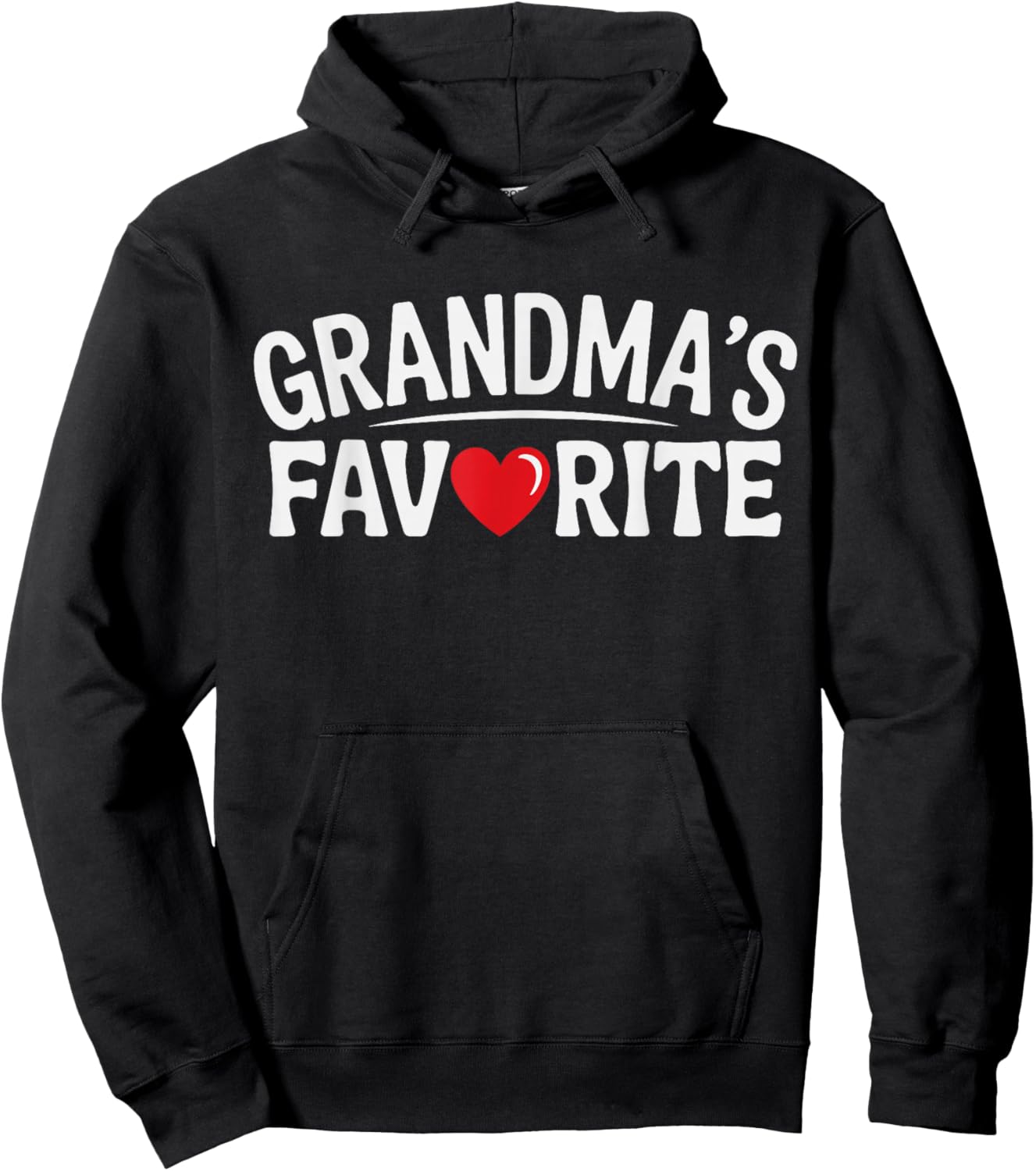 Grandma's Favorite Grandson & Granddaughter Hoodie - Hoodie | Black