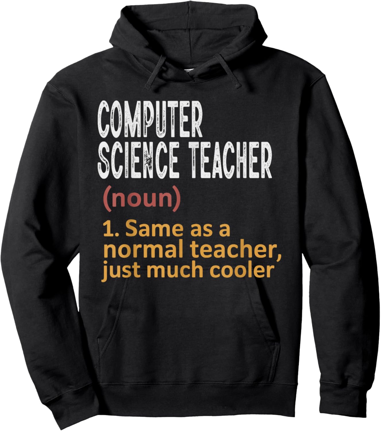 Computer Science Teacher Funny Definition Teacher Hoodie - Hoodie | Black