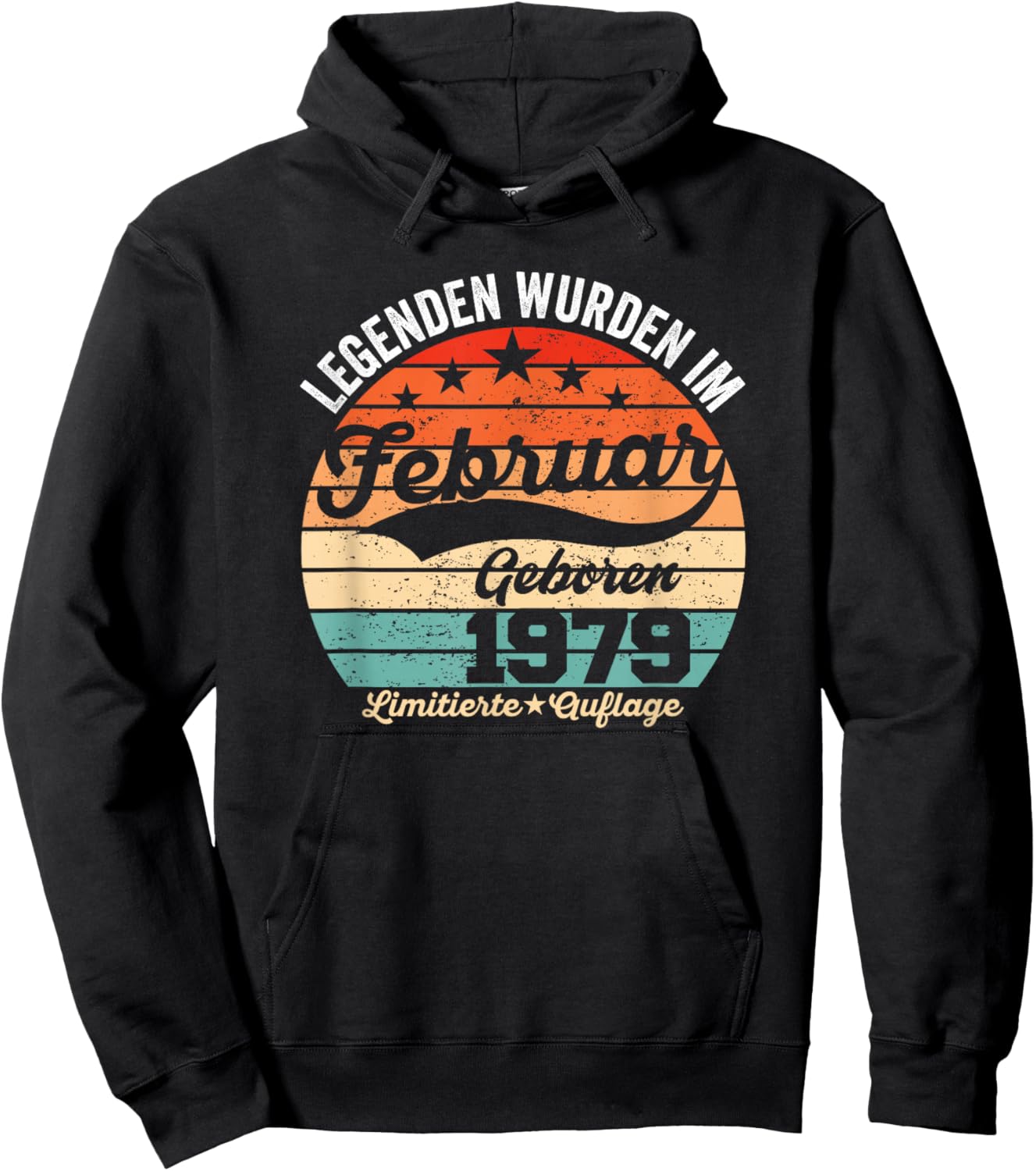 47th Birthday Gift Man Legends Are In February 1979 Hoodie - Hoodie | Black