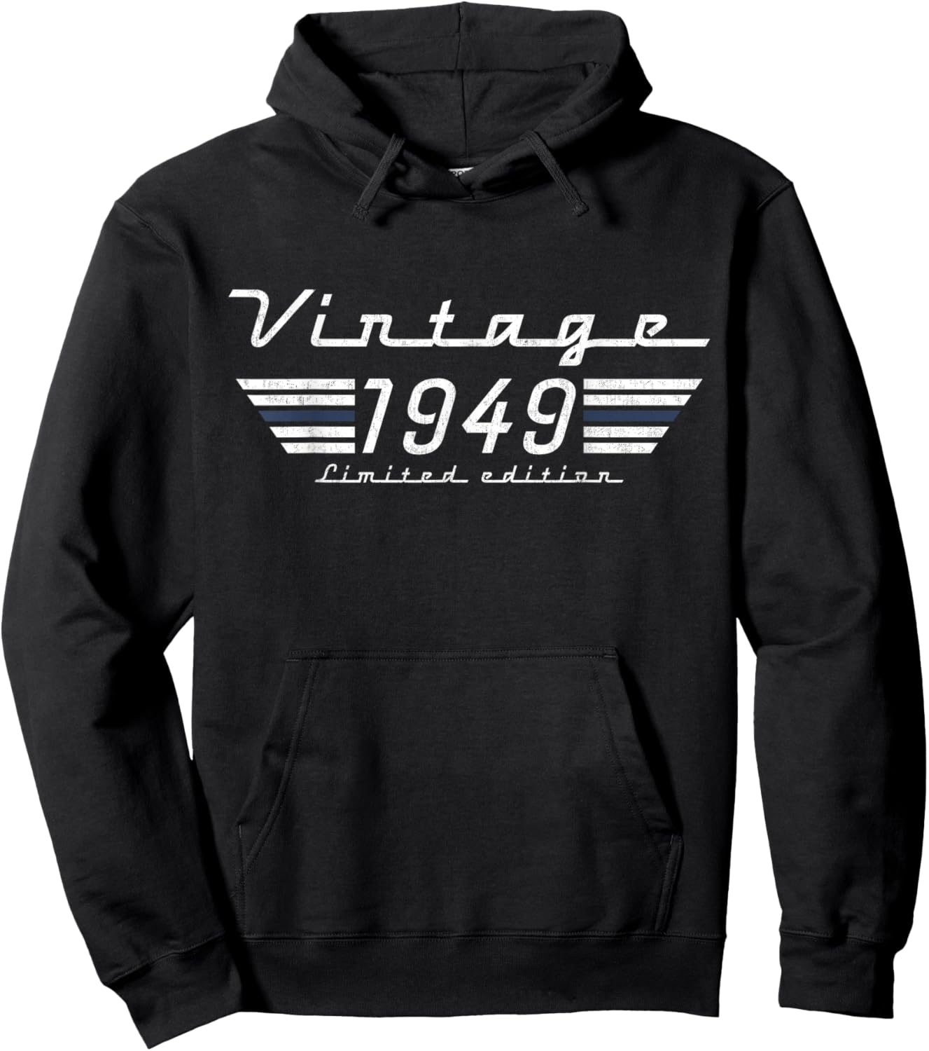 Vintage 77 Years Born in 1949 Limited Edition 77th Birthday Hoodie - Hoodie | Black