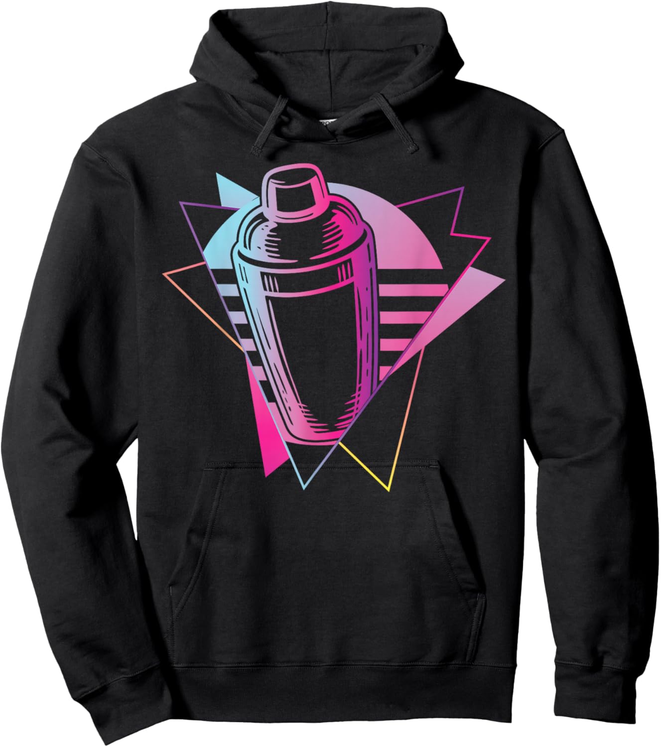 Bartender Mixologist 80's 90s Retro Vintage Hoodie - Hoodie | Black